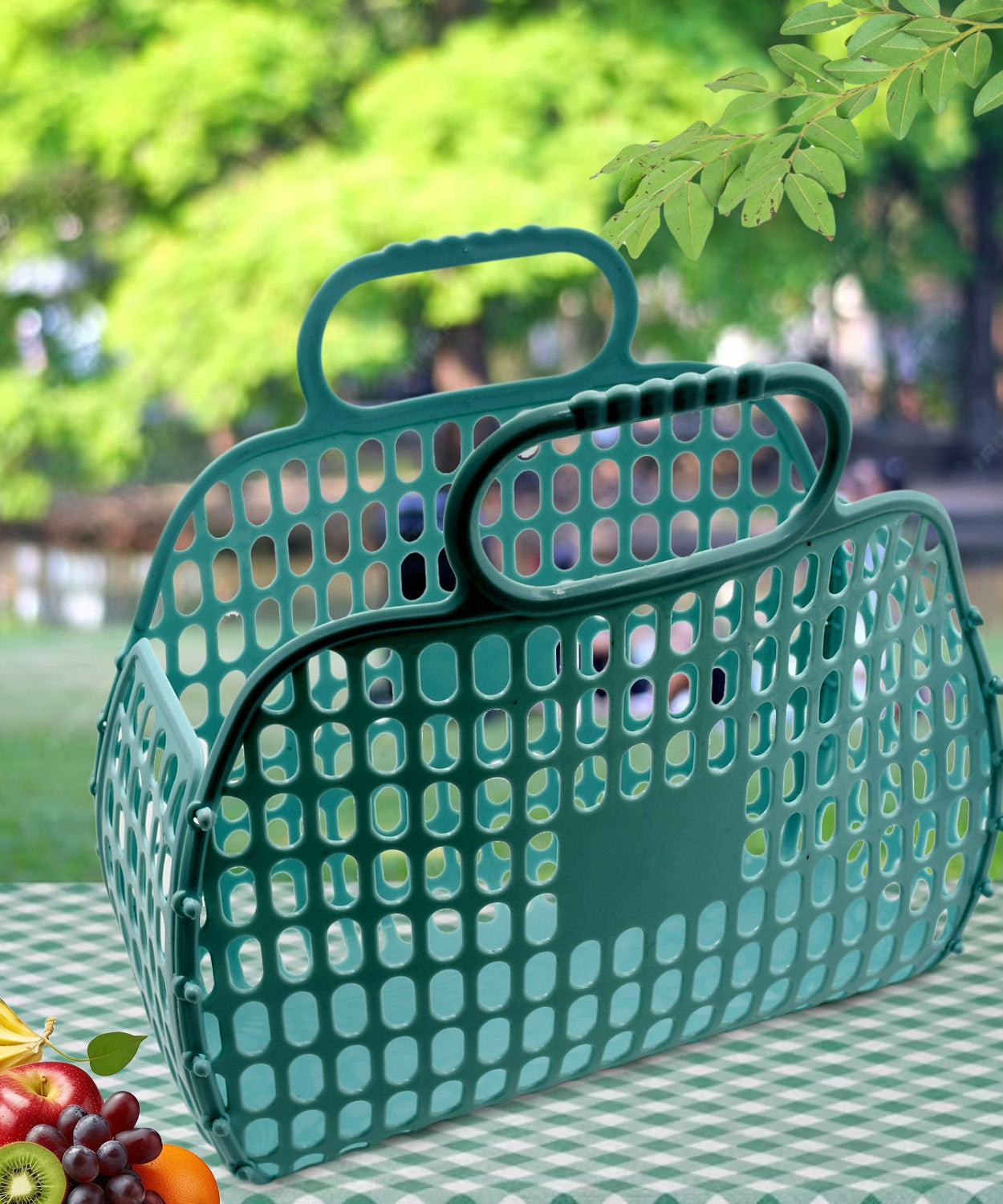 Grocery Vegetable Foldable Smiley Non-Woven Fabric Shopping Bag