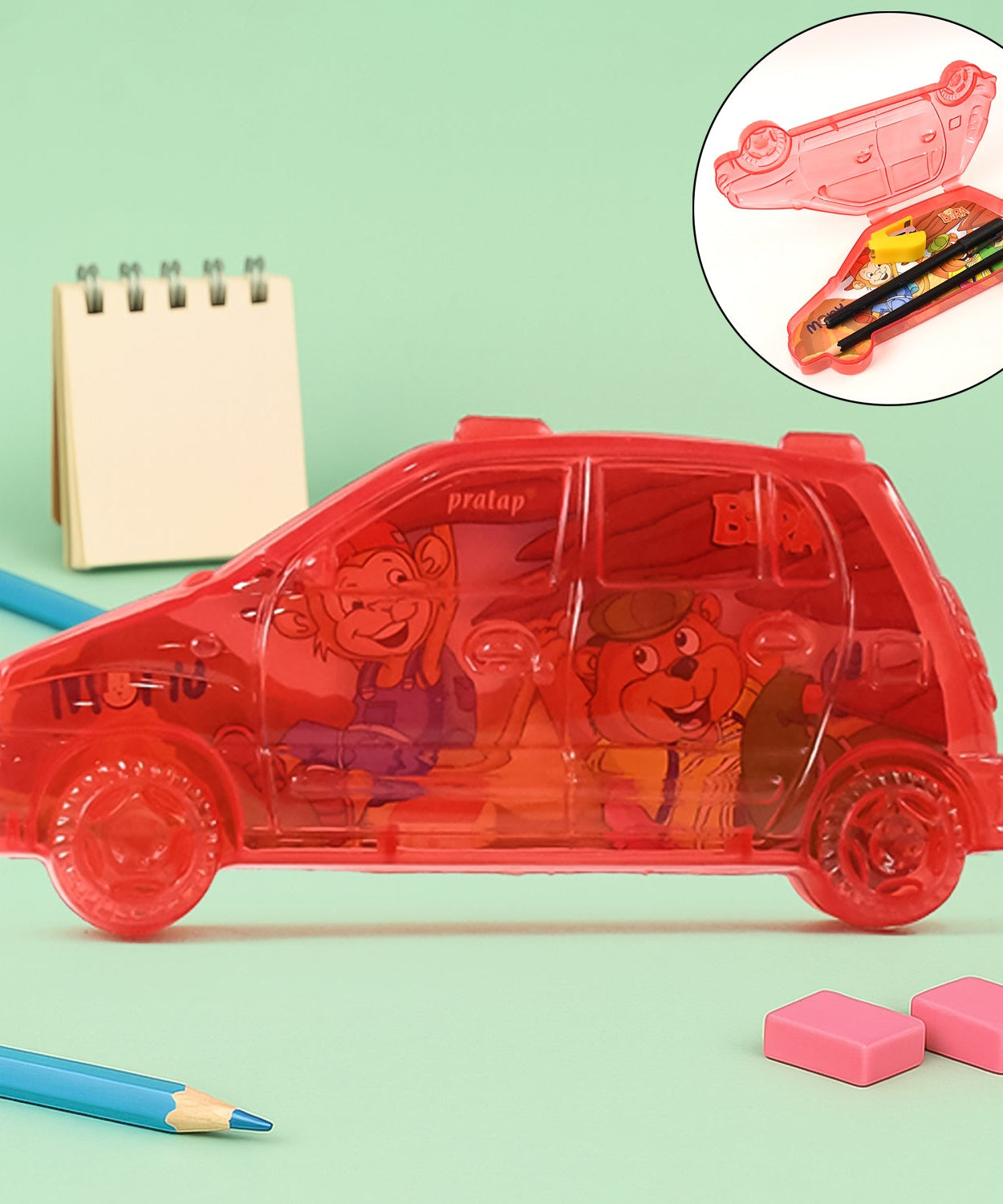 Car Shape Plastic Compass Box 