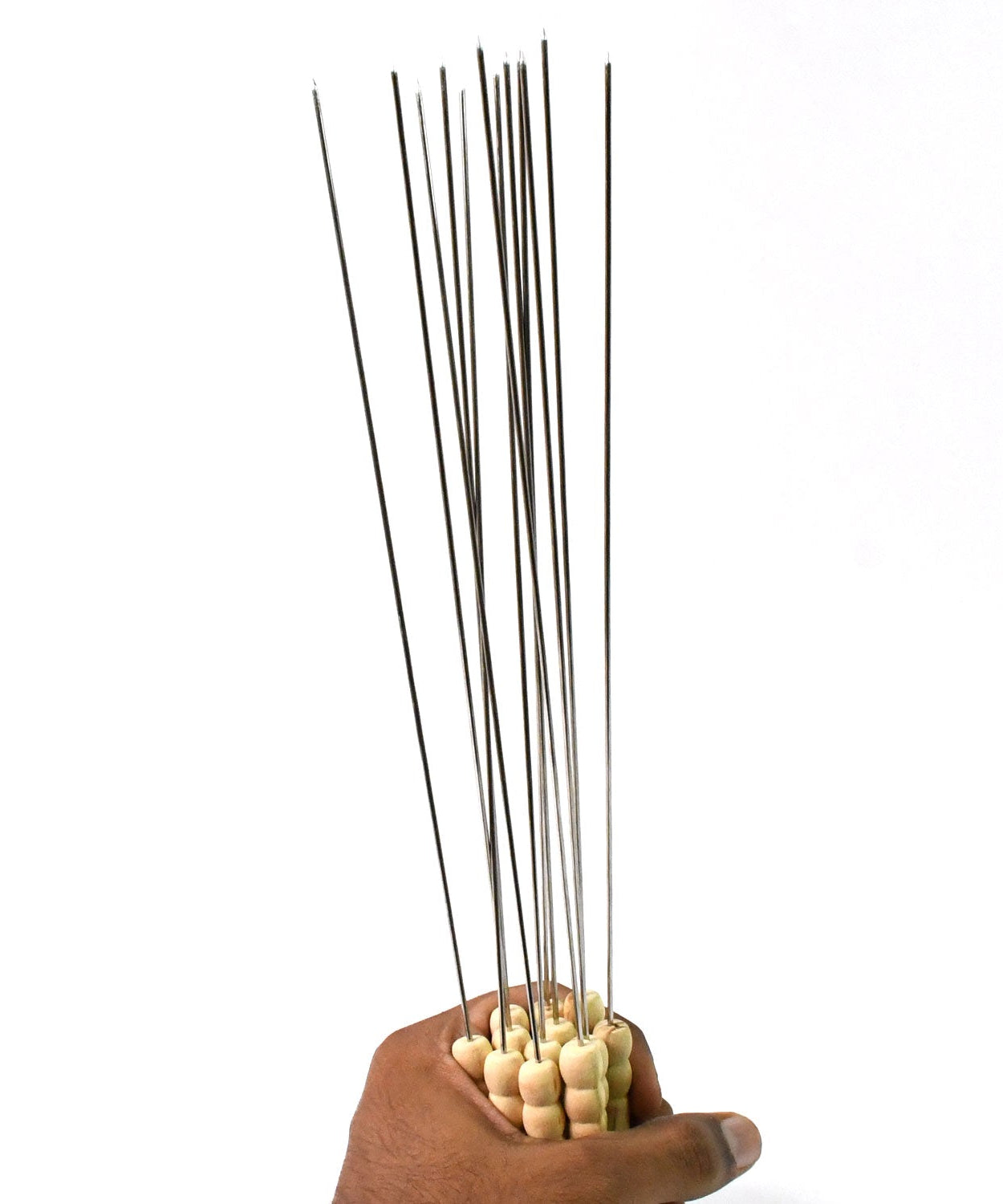 BBQ Tandoor Skewers Grill Sticks for Barbecue (Pack of 12)