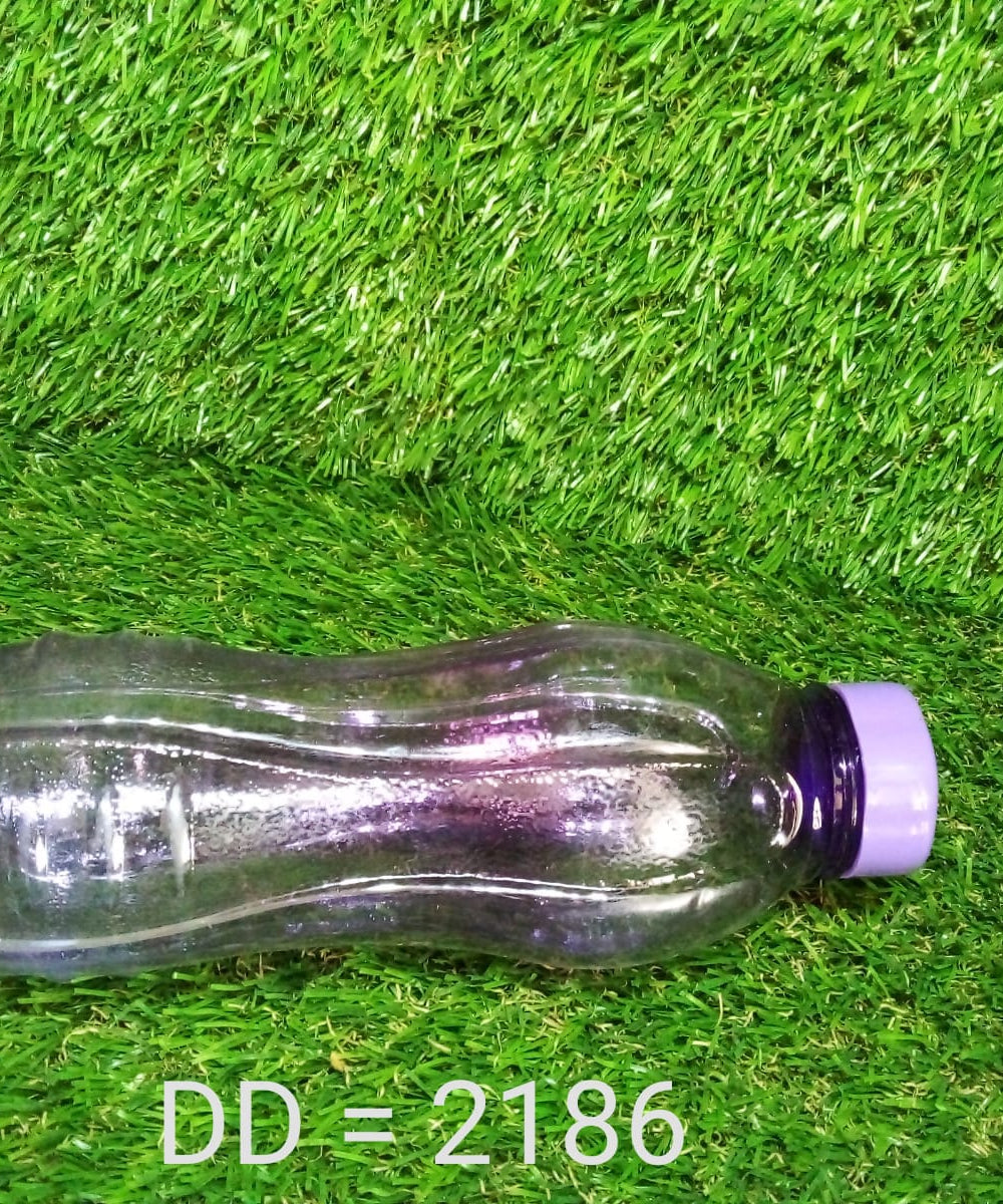 Plastic water bottle showing its versatility and use.