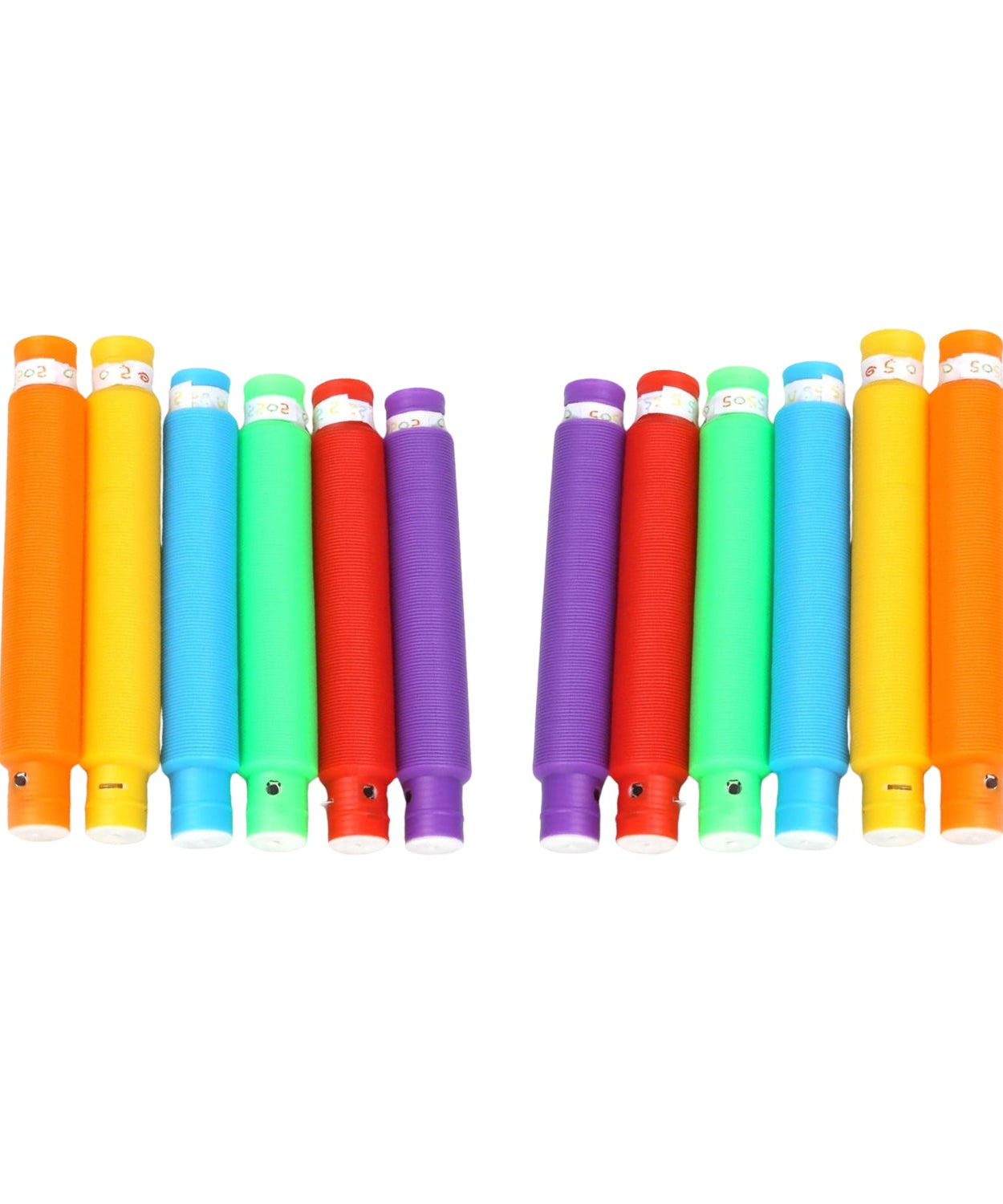 Colourful Tubes Sensory Toys Stretch Fidget Tube Toys Pull Tubes Fidget Toys