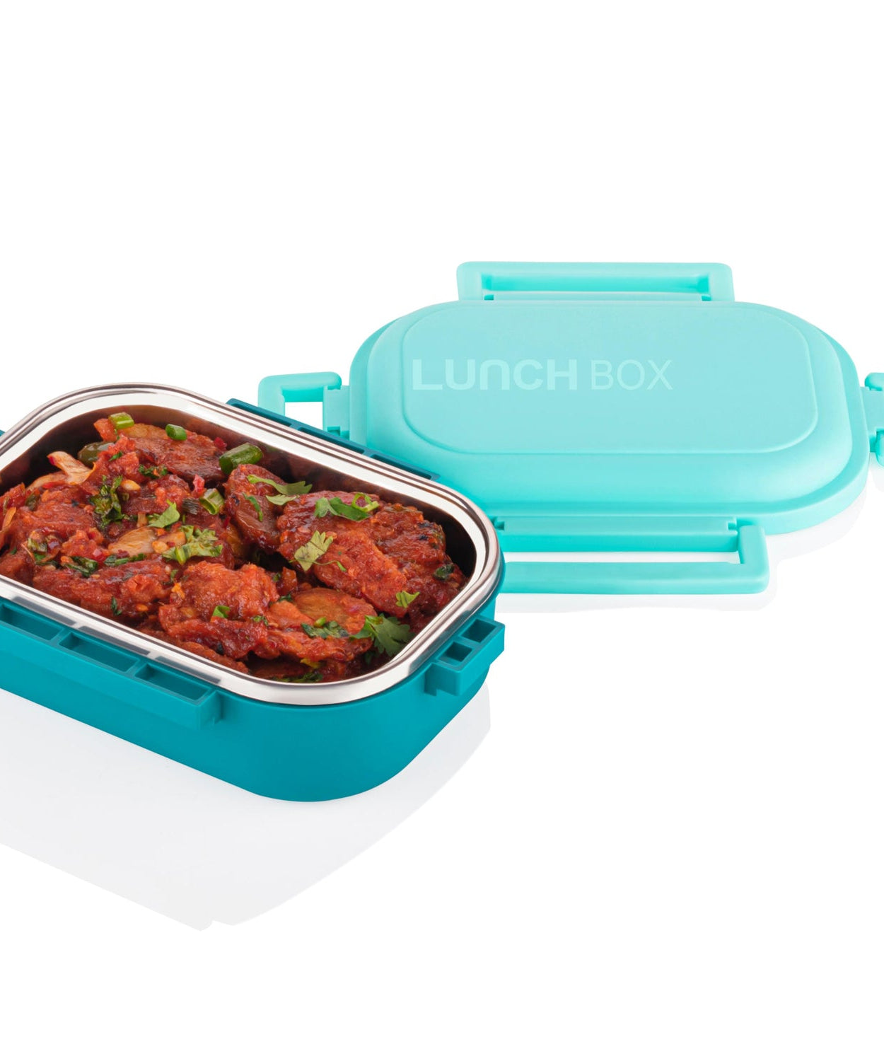 Insulated Testy Stainless Steel Leakproof Lunch Box With Spoon (1 Set)