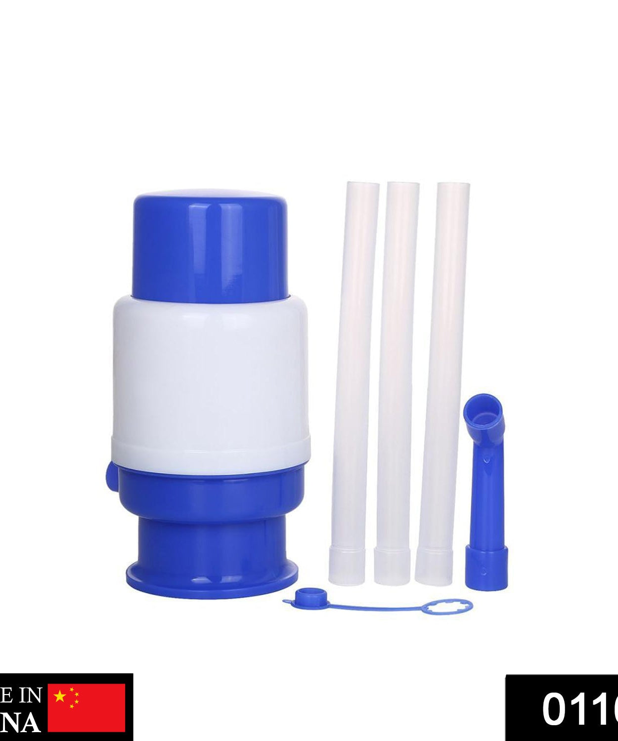 Water pump dispenser with hand press mechanism.