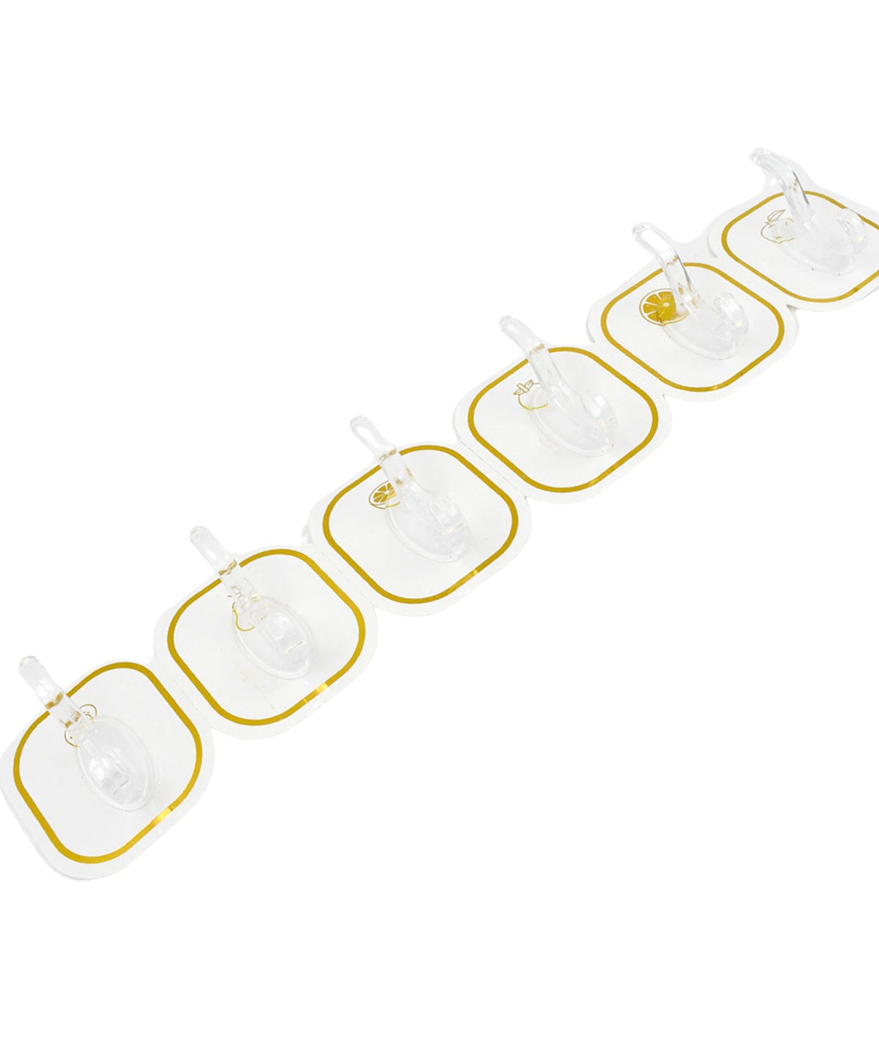 TRANSPARENT ADHESIVE WALL HOOK (6 PCS SET)
