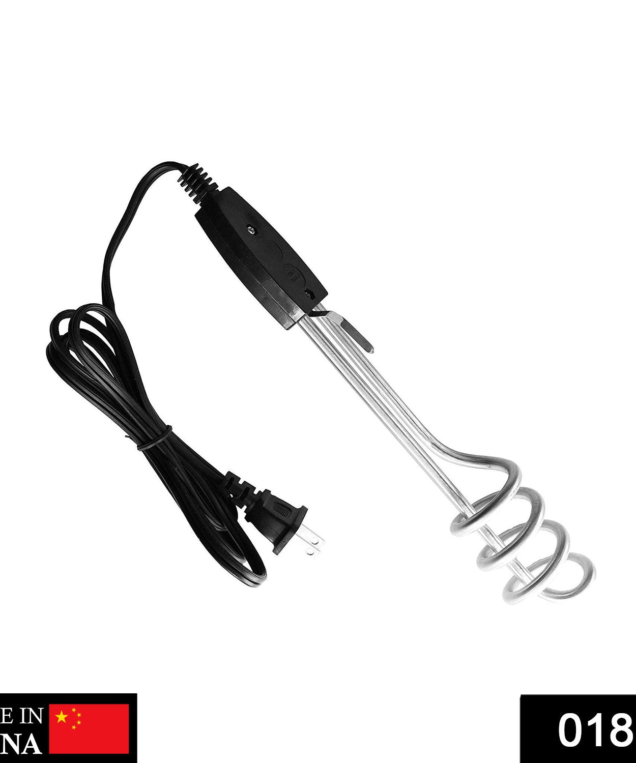 Water heater immersion element in use