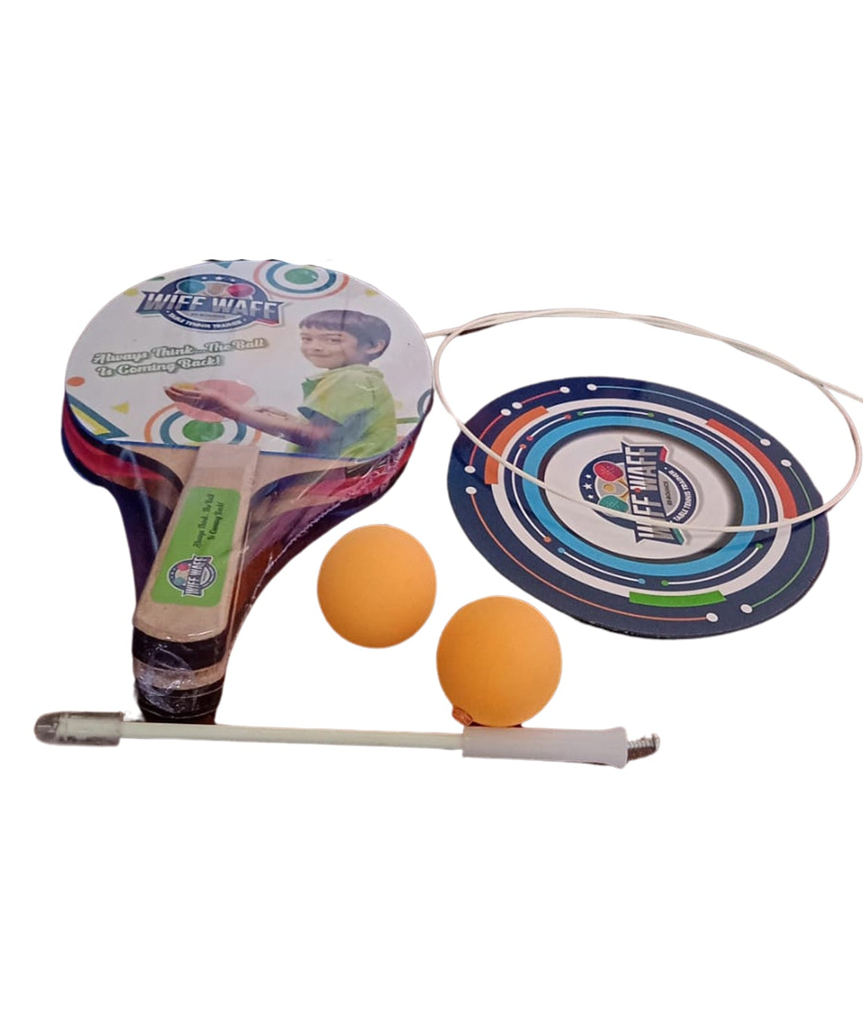 Portable Wiff Waff Rebound Table Tennis Trainer Set (1 Set)