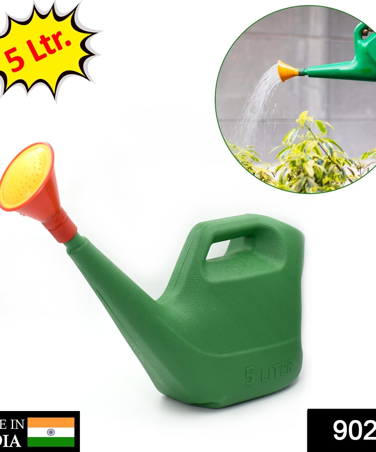 Watering can with sprayer nozzle, perfect for watering plants