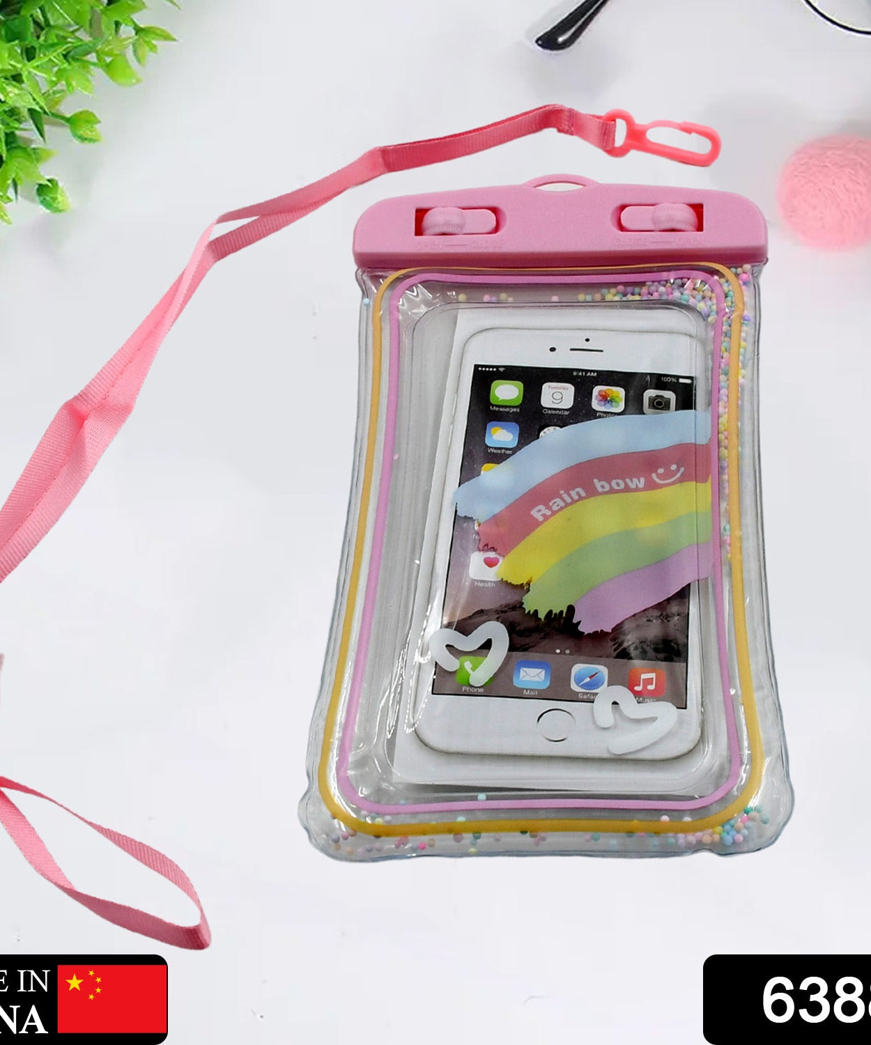 Underwater mobile phone case, zip lock pouch for complete water protection.