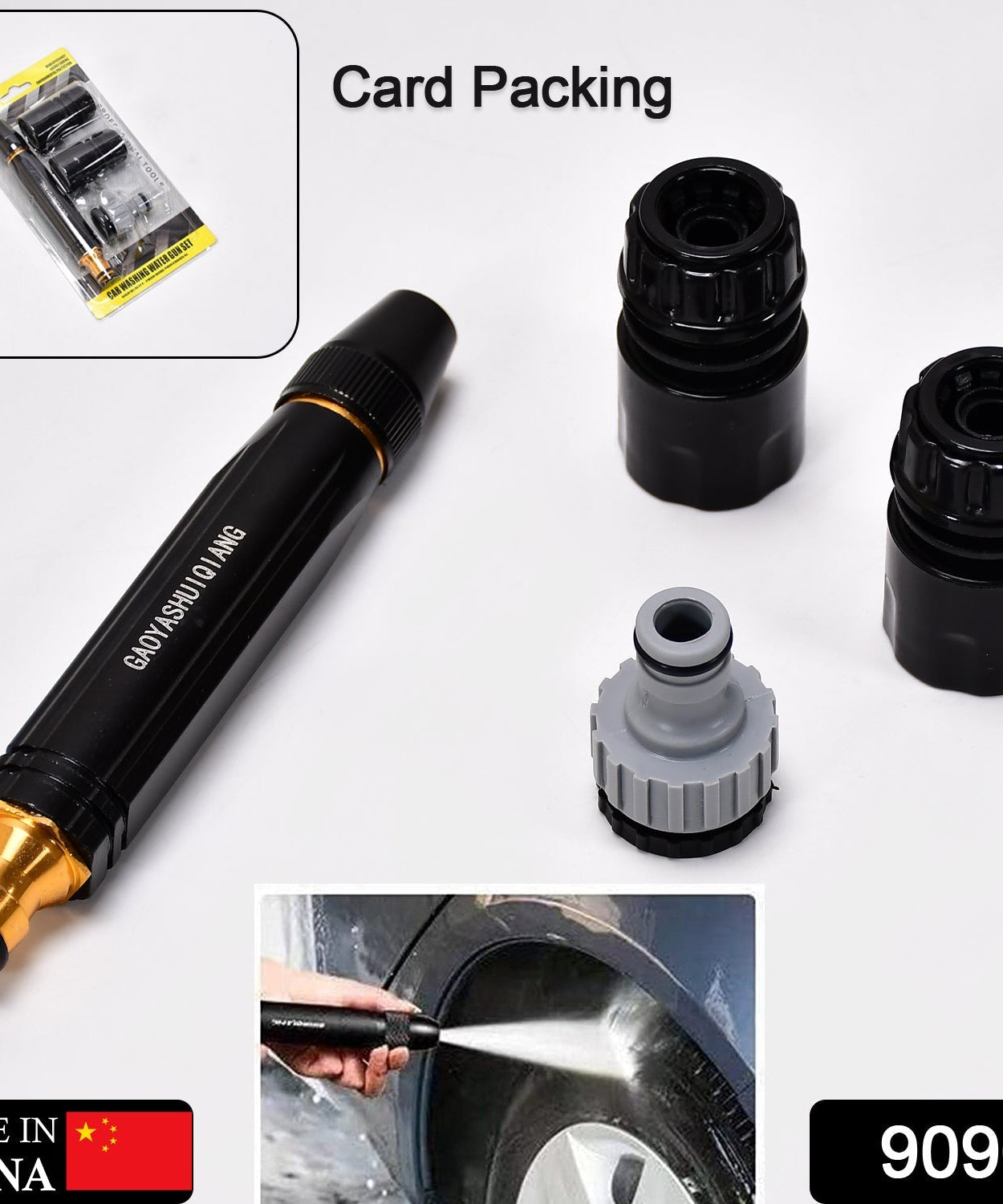 Alloy water gun nozzle for garden use.