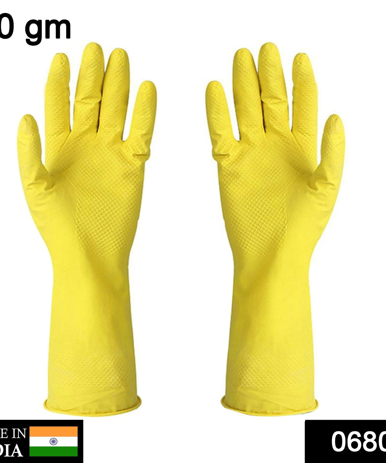 Flexible rubber gloves for various cleaning tasks