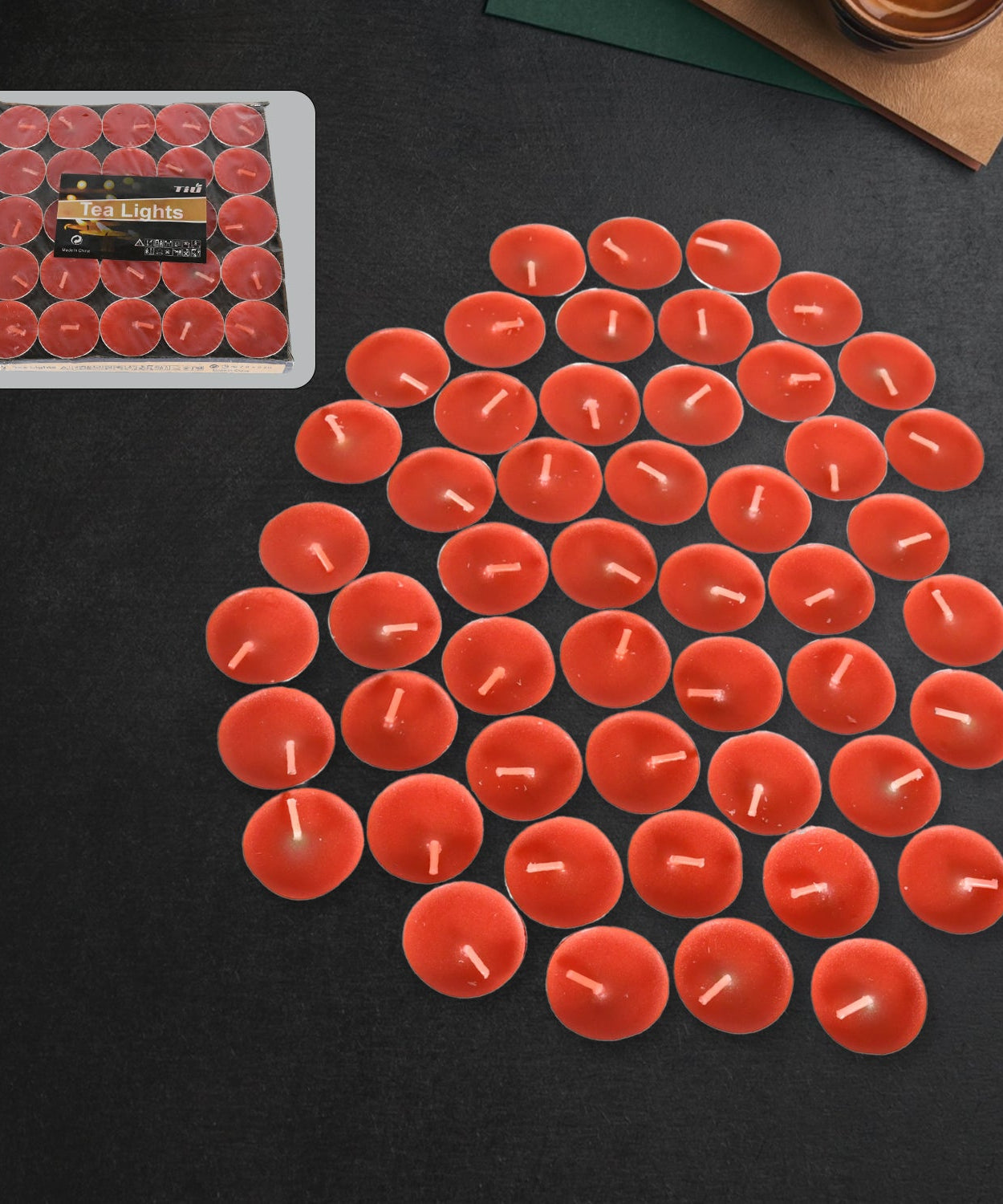 Tealight Candles Set, Smokeless Candles, Tealight Diwali Candles for Diwali, Home Decor, Decoration, Party, Festivals for Mood Dinners Parities Home Decoration Wedding Candle, Diwali (50 Pcs set)