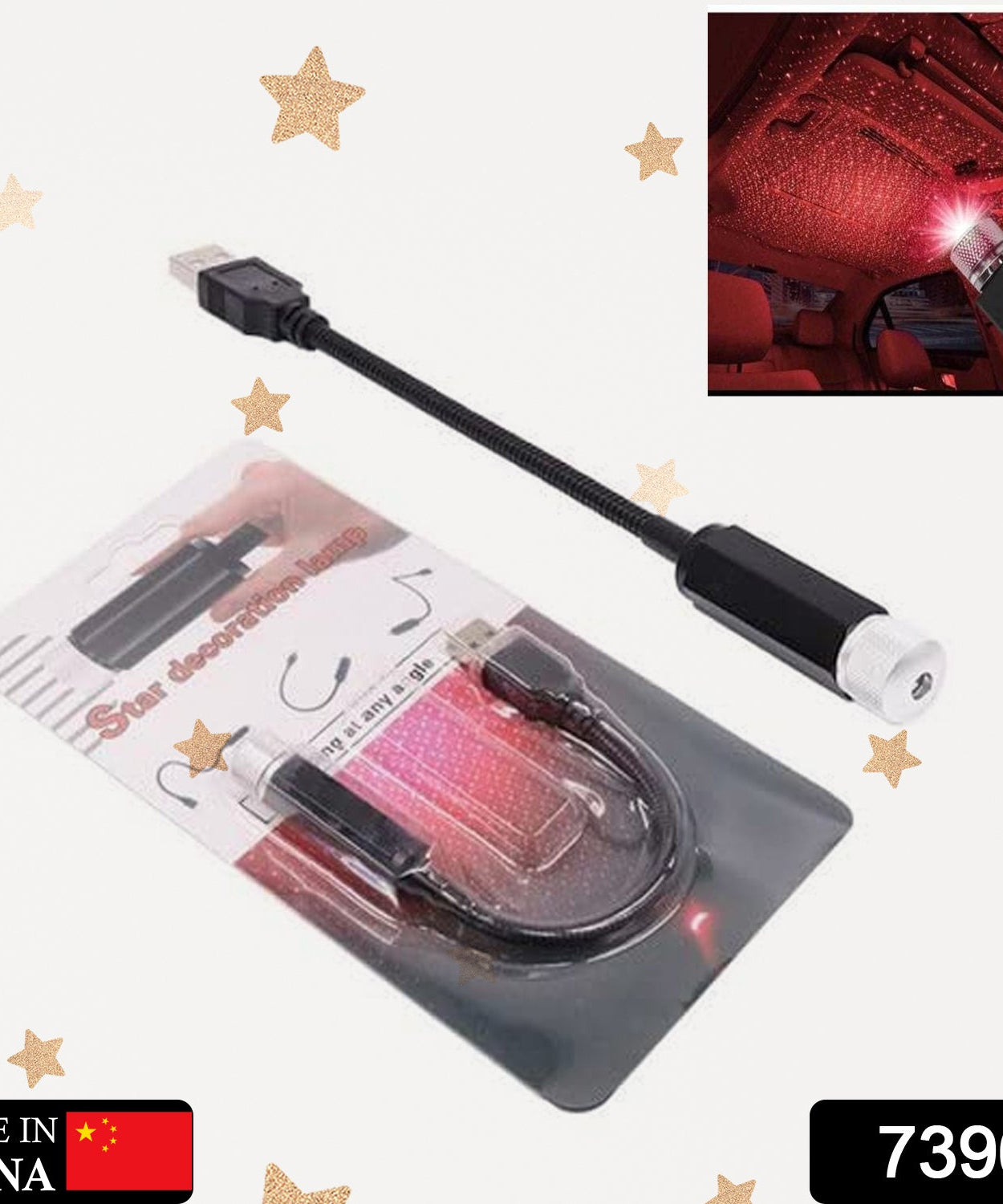 Night sky projector for ambiance