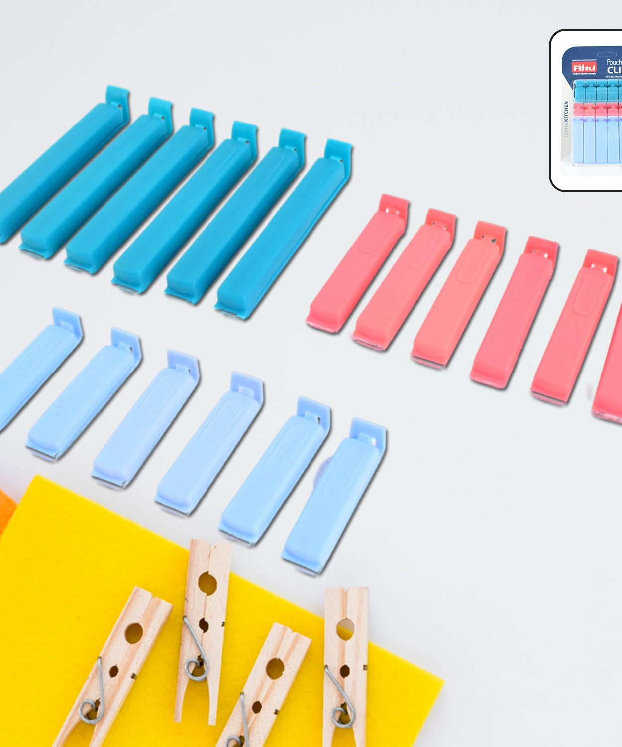 Ritu 18 Pc Pouch Clips