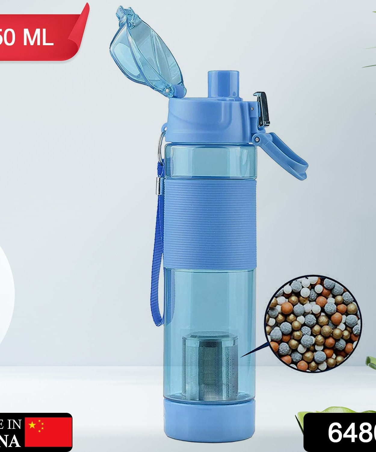 Customized/Personalized Alkaline Water Bottle, with Food Grade Plastic, Stylish and Portable (Particulates not included)
