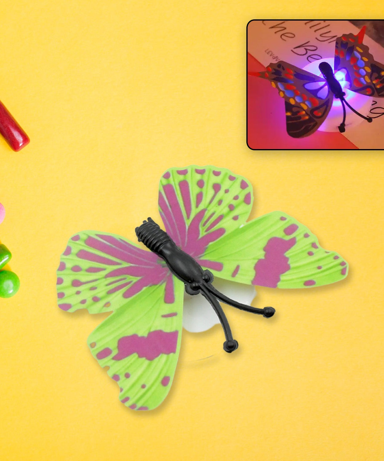 Pack of 50 butterfly 3D night lamps.