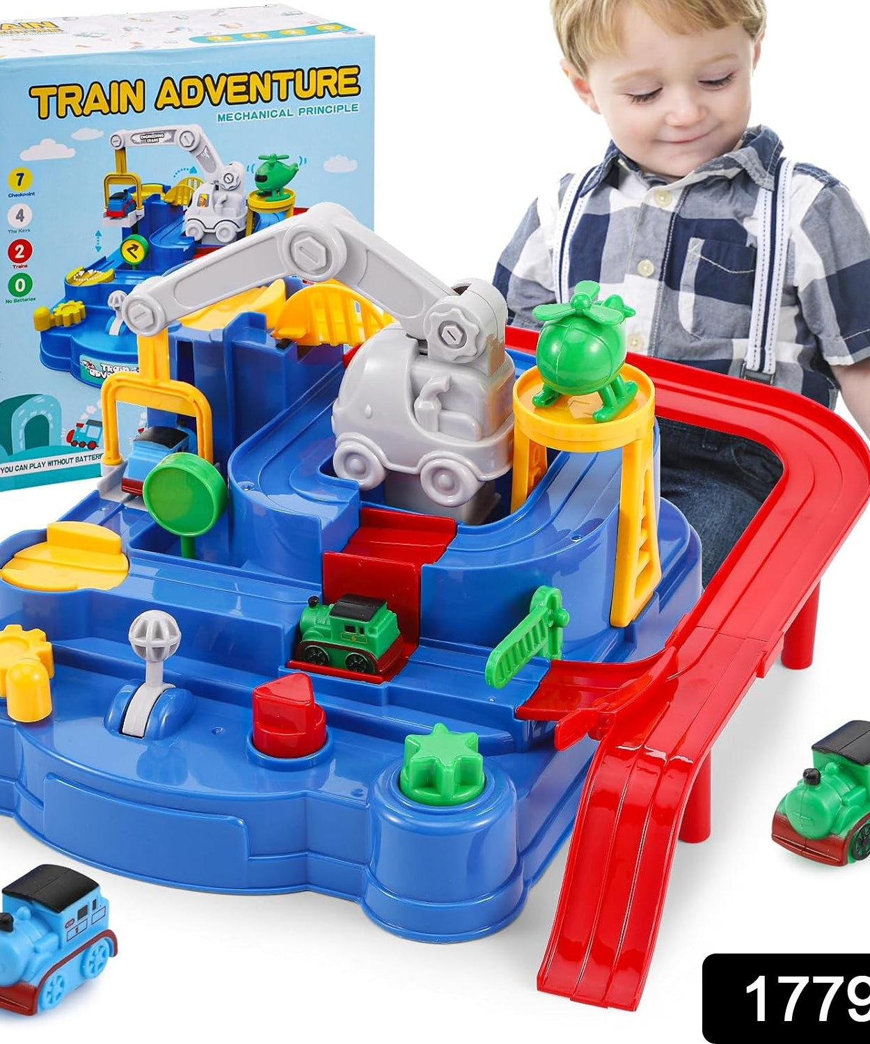 Adventure Toys, City Rescue Preschool Toy, Race Tracks for Boys, Parent-Child Interactive Kids Race Car Track Play sets (Adventure Toy)