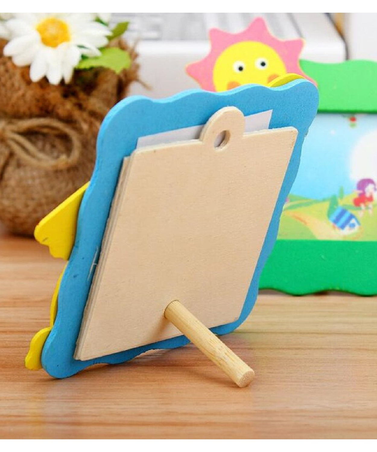 Synthetic table photo frame, perfect for home decor.