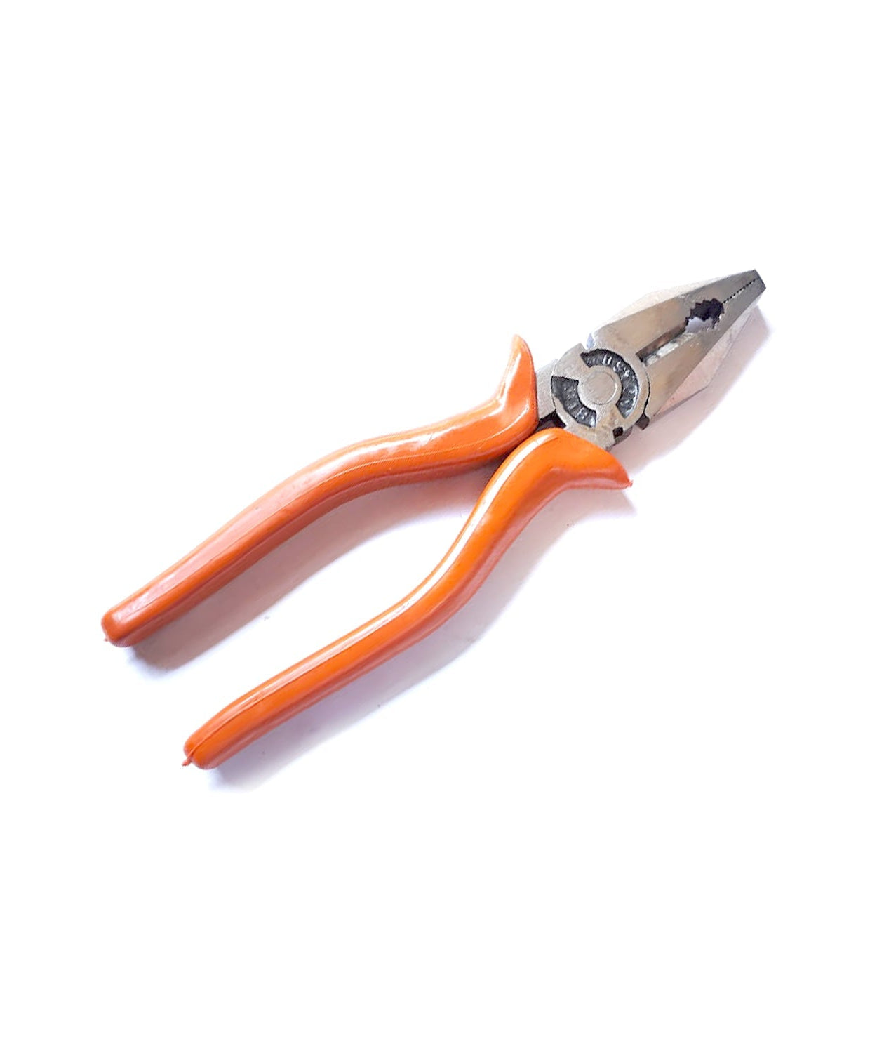 Heavy-duty pliers with wire cutting capability.