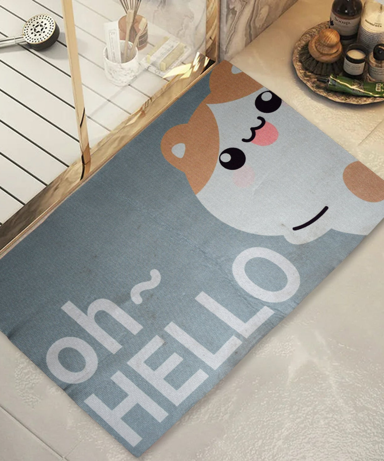 Quick-drying diatomite bath mat