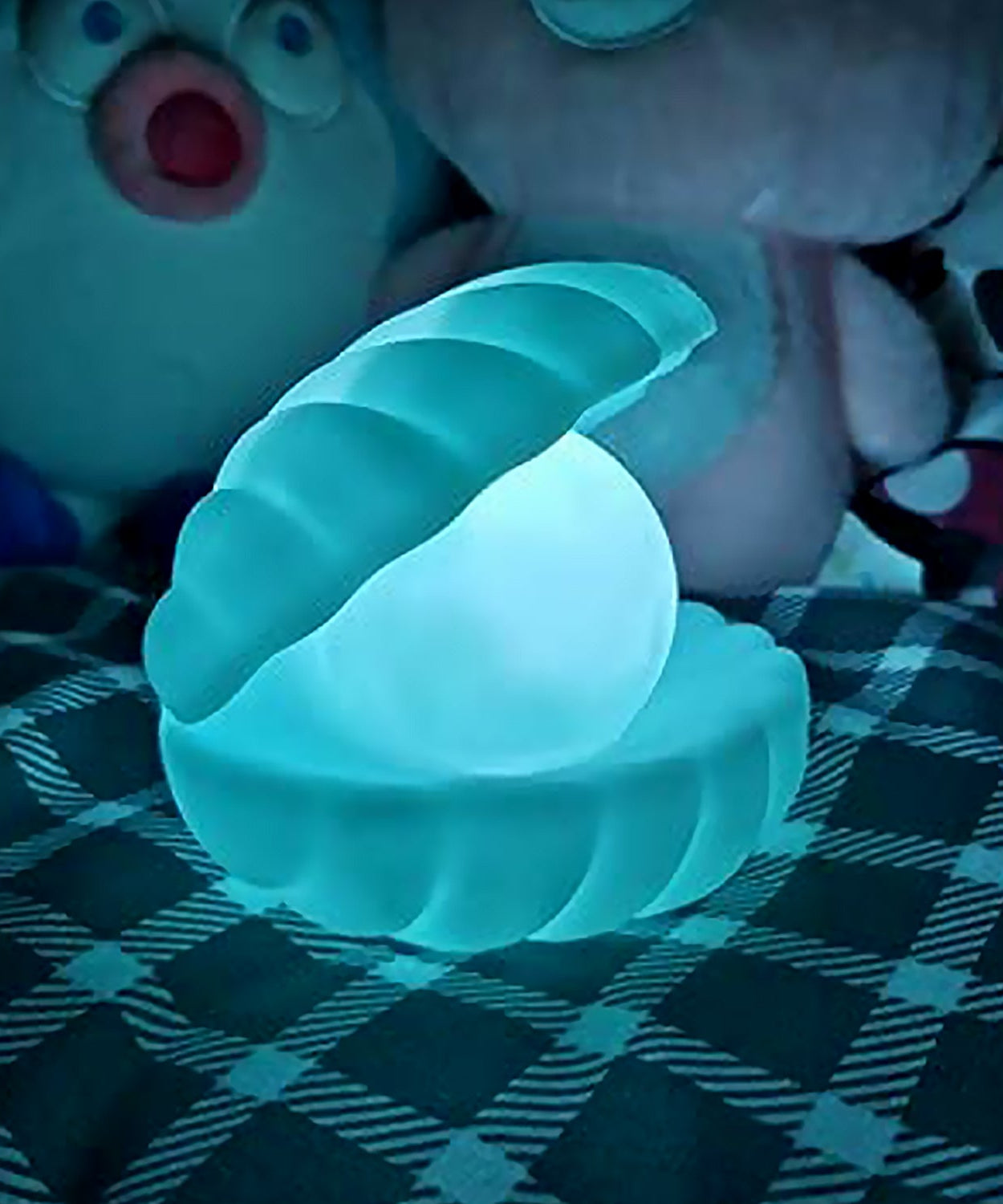 Pearl Shell Night Lamp Decorate Desk Lights Nursery Toy Lamp Led Pearl Shell Night Lights for Bedroom & Home (Small Battery Operated)
