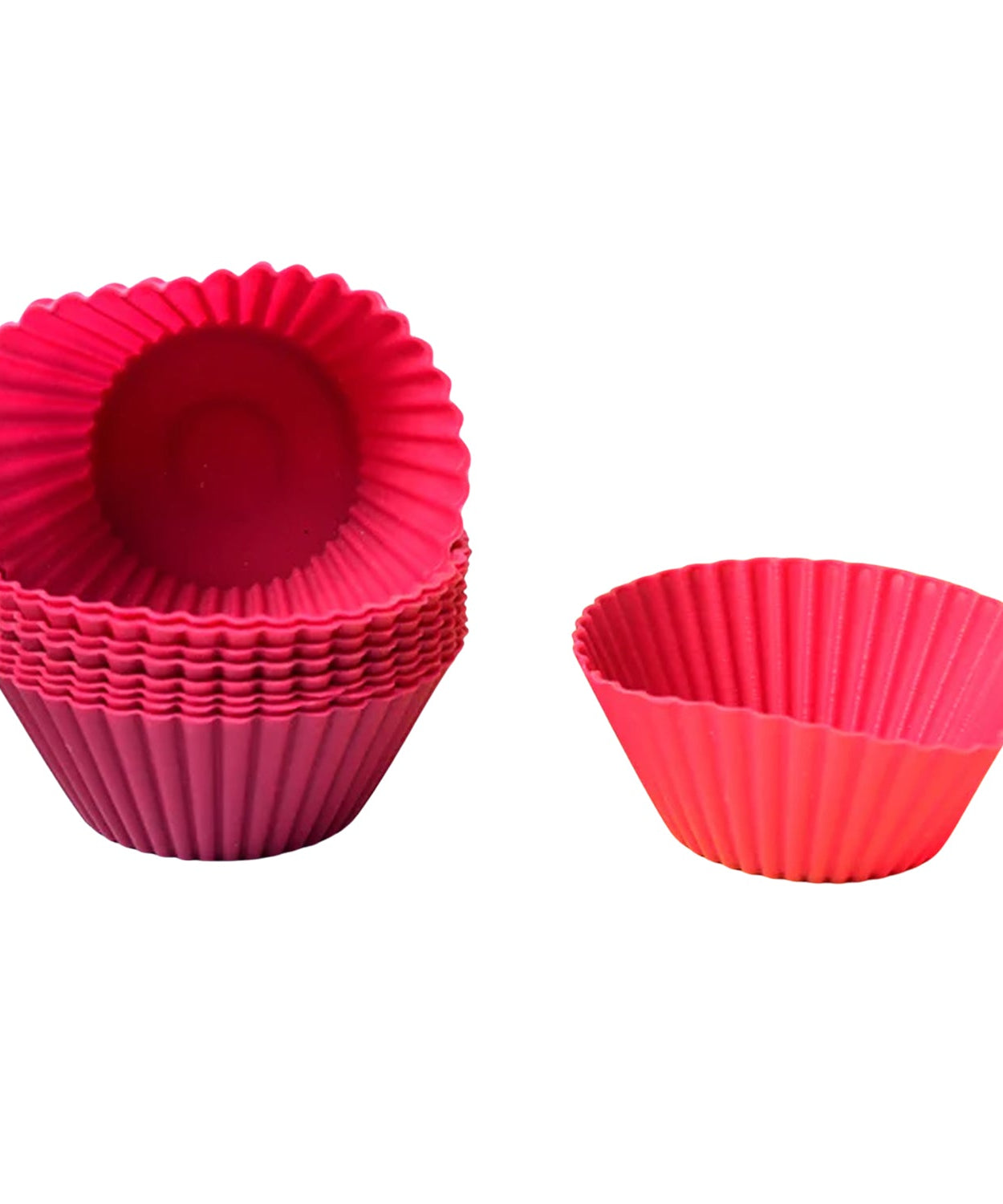 Silicone Cup Cake Mould (10 Pcs Set)