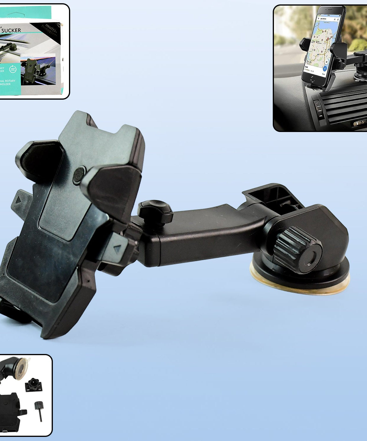 Glide Lock Magnetic Car Mount