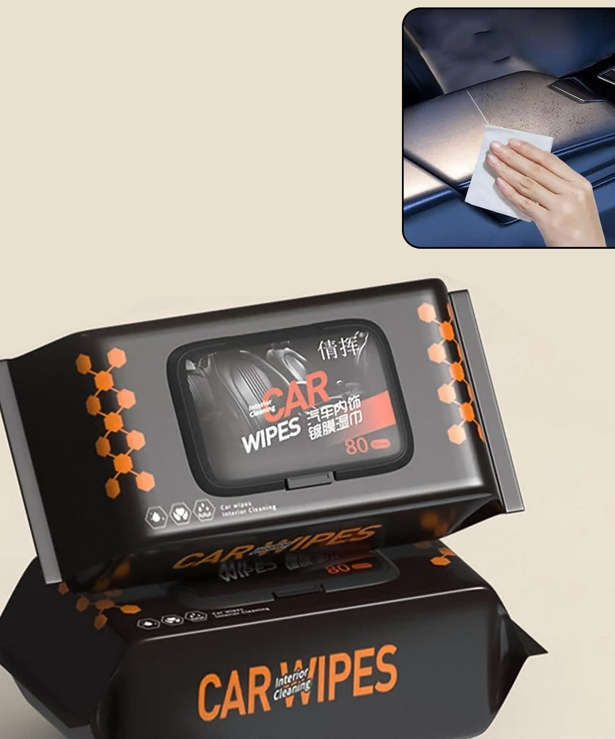 Car Dashboard Scratch Remover Tissue (80 Pcs Set)