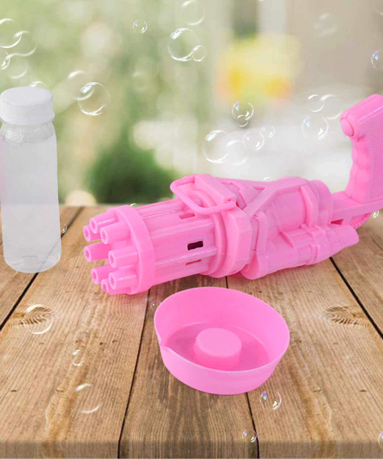 8-Hole battery operated Bubbles Gun Toys for Boys and Girls