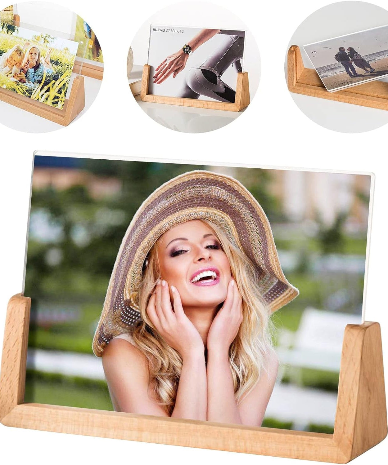  Wooden Picture Stand, Photo Frame Stand (1 Pc)