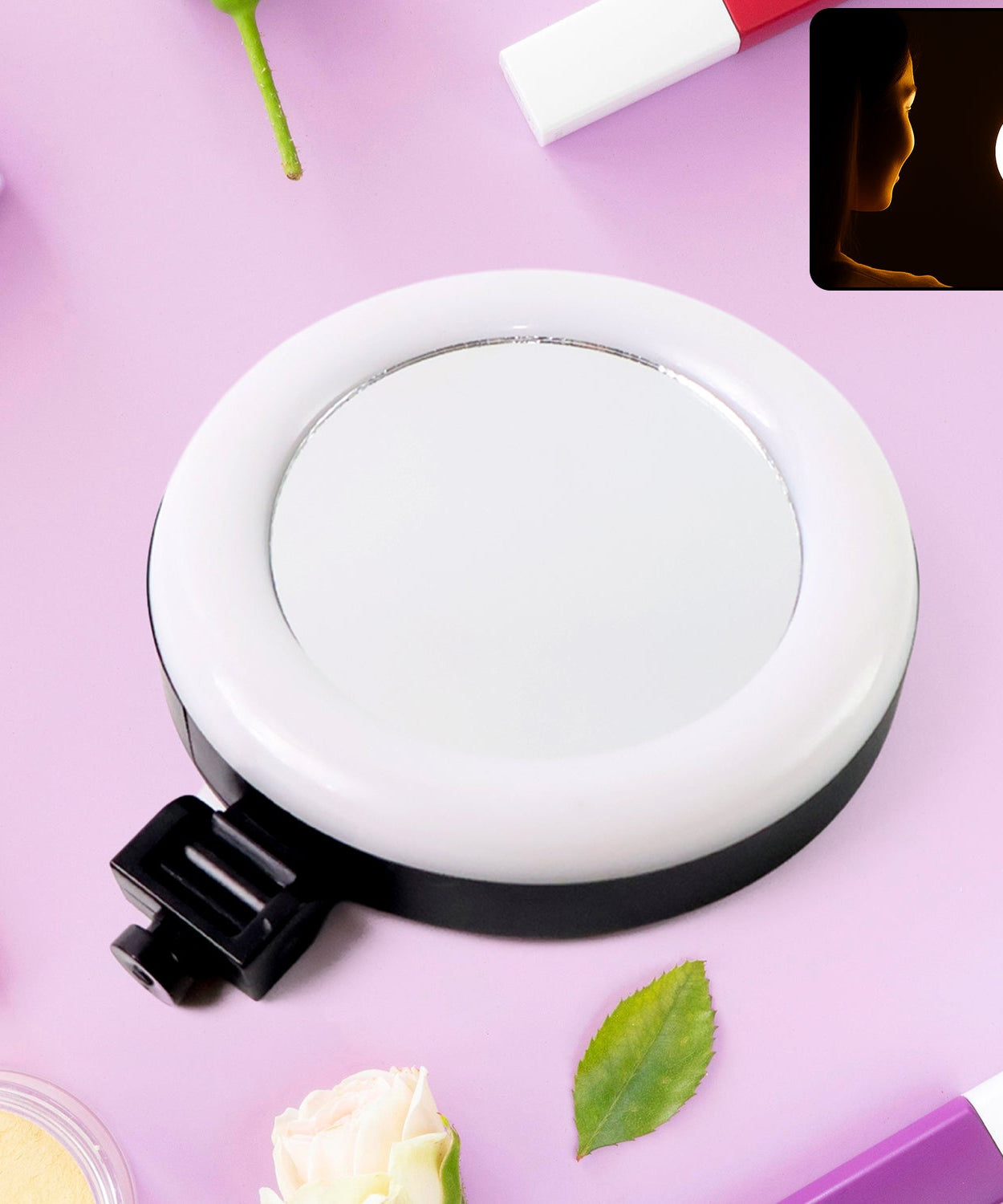 Ring Light Makeup Mirror