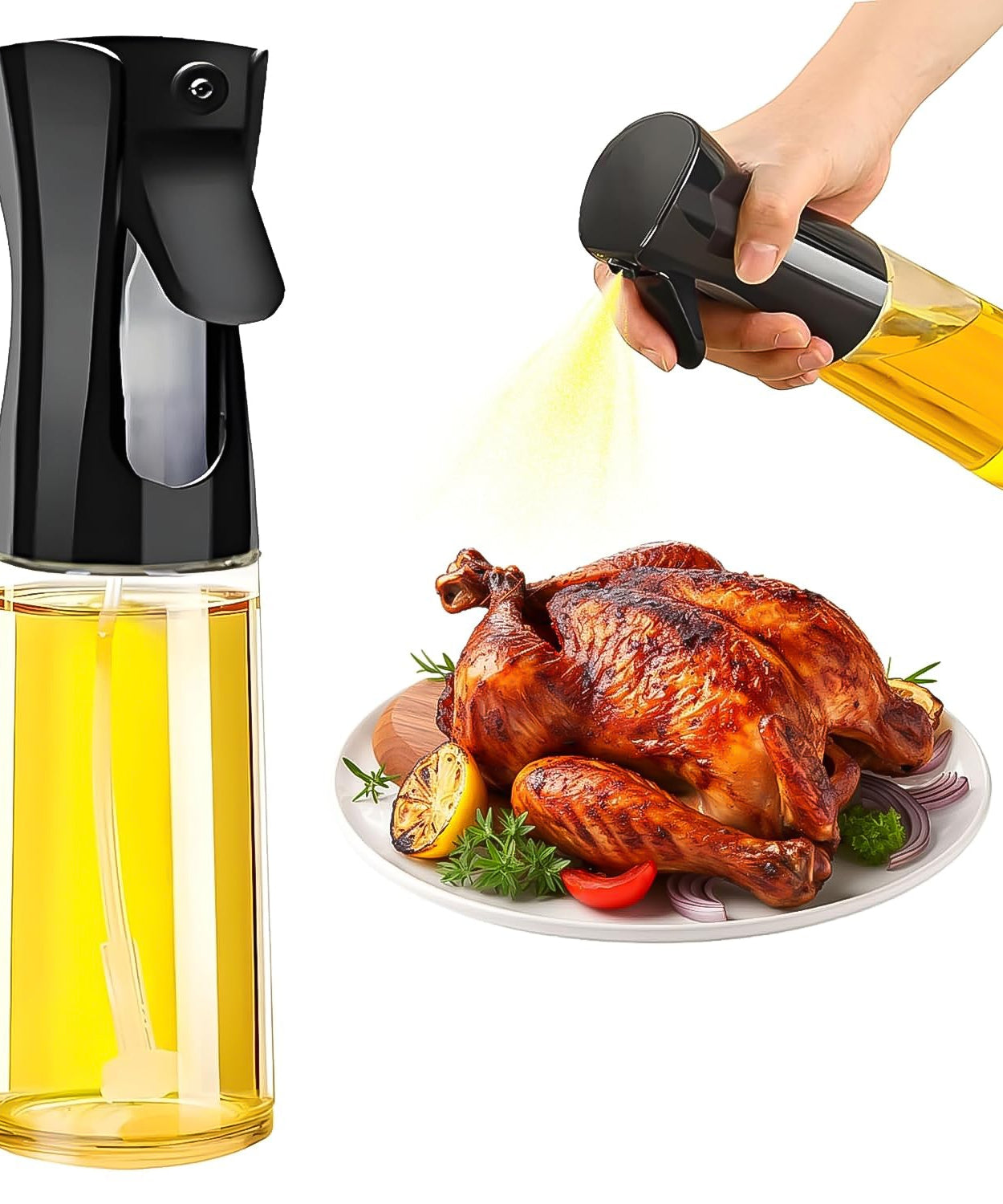 Multi-Purpose Plastic Oil Spray Bottle for Cooking