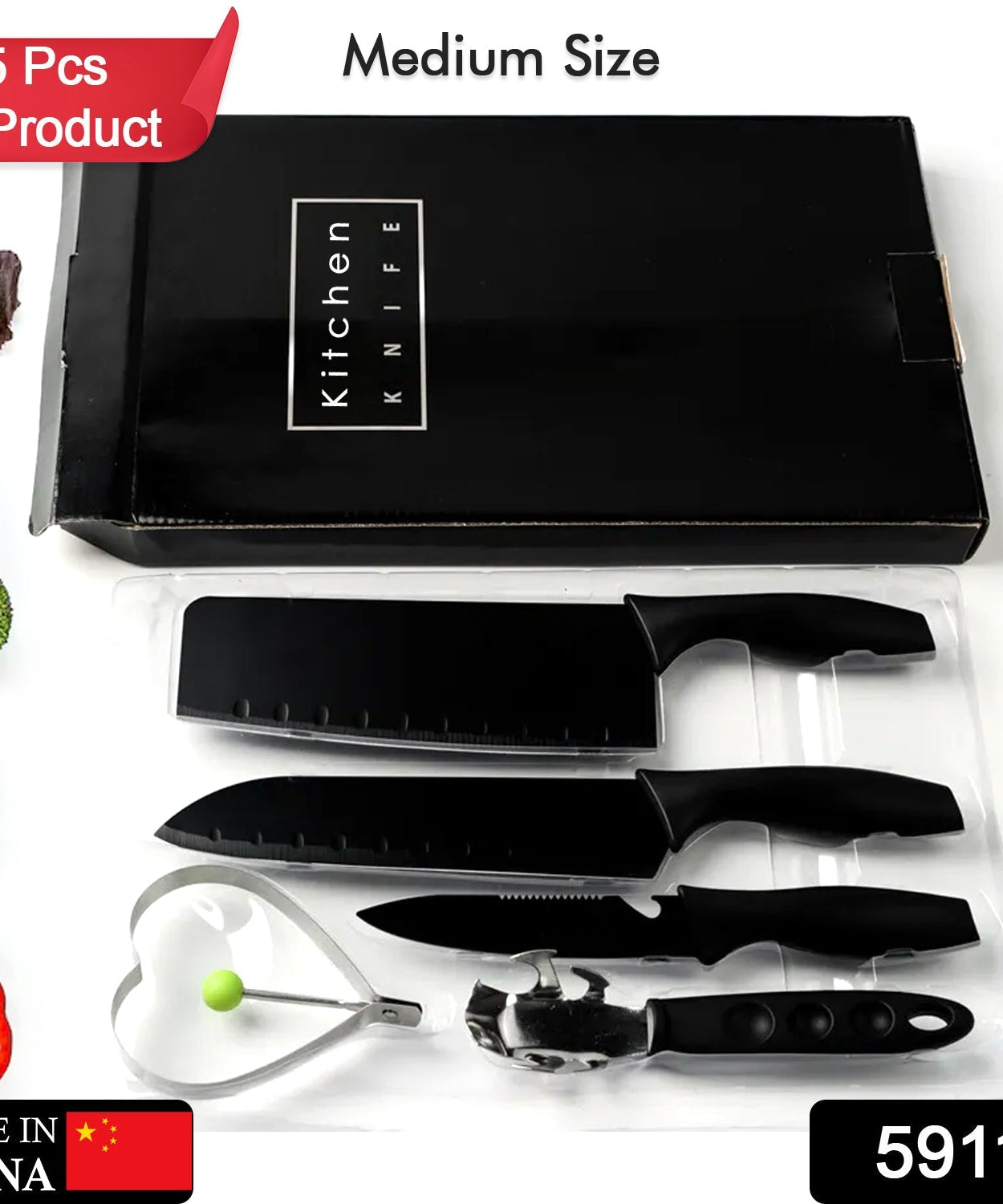 Chef knife set stainless steel