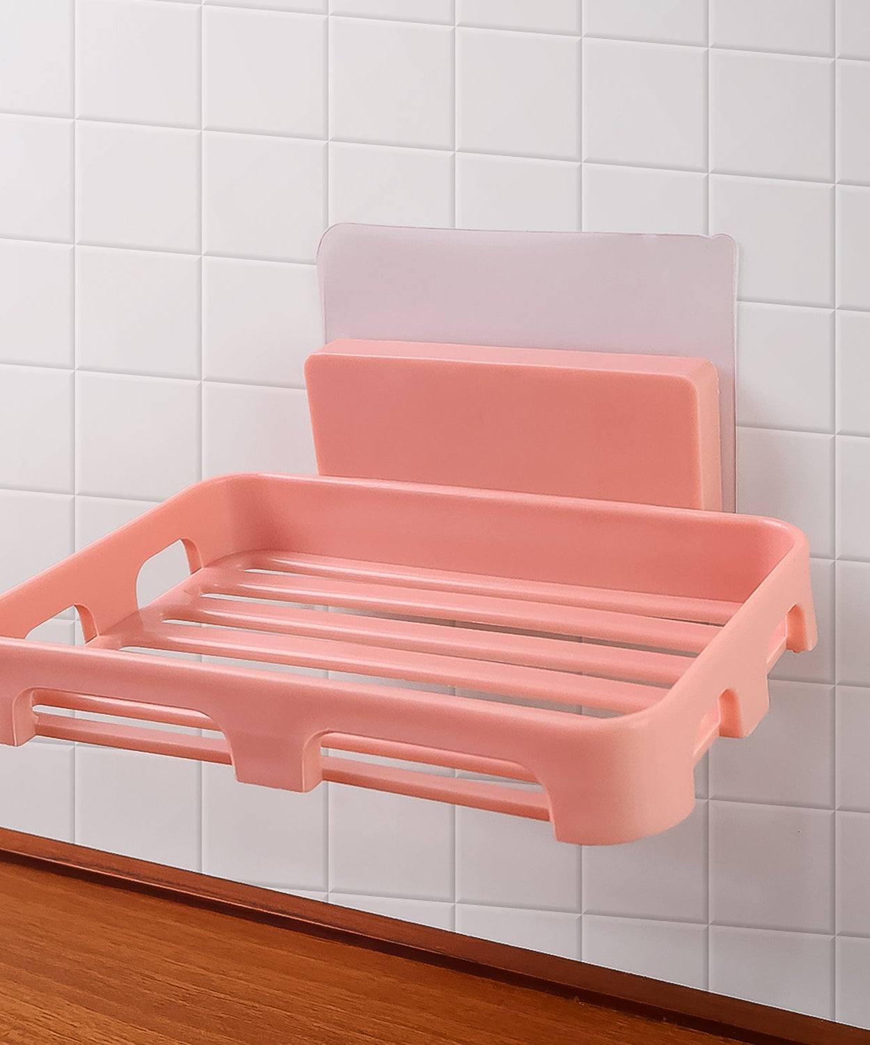 Self Adhesive Rectangular Soap Dish Holder 