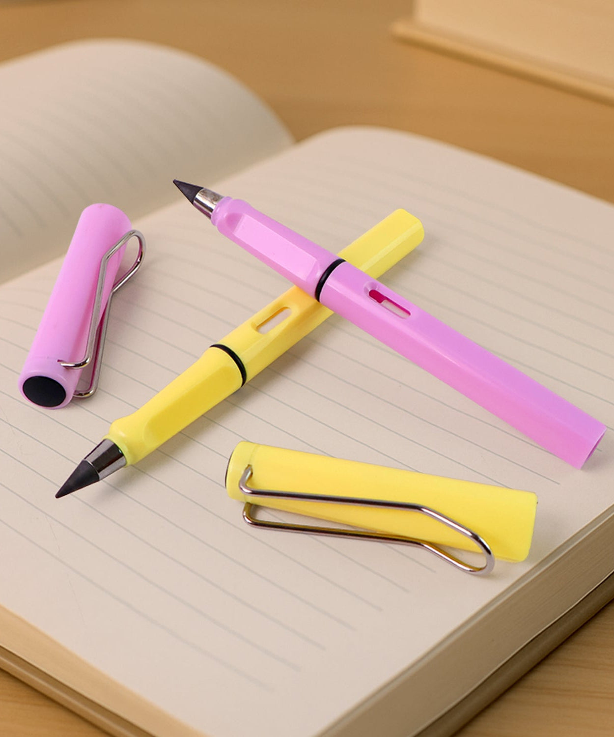 2In1 Everlasting Pencil Replaceable Head With Eraser (2 Pc / Mix Color)