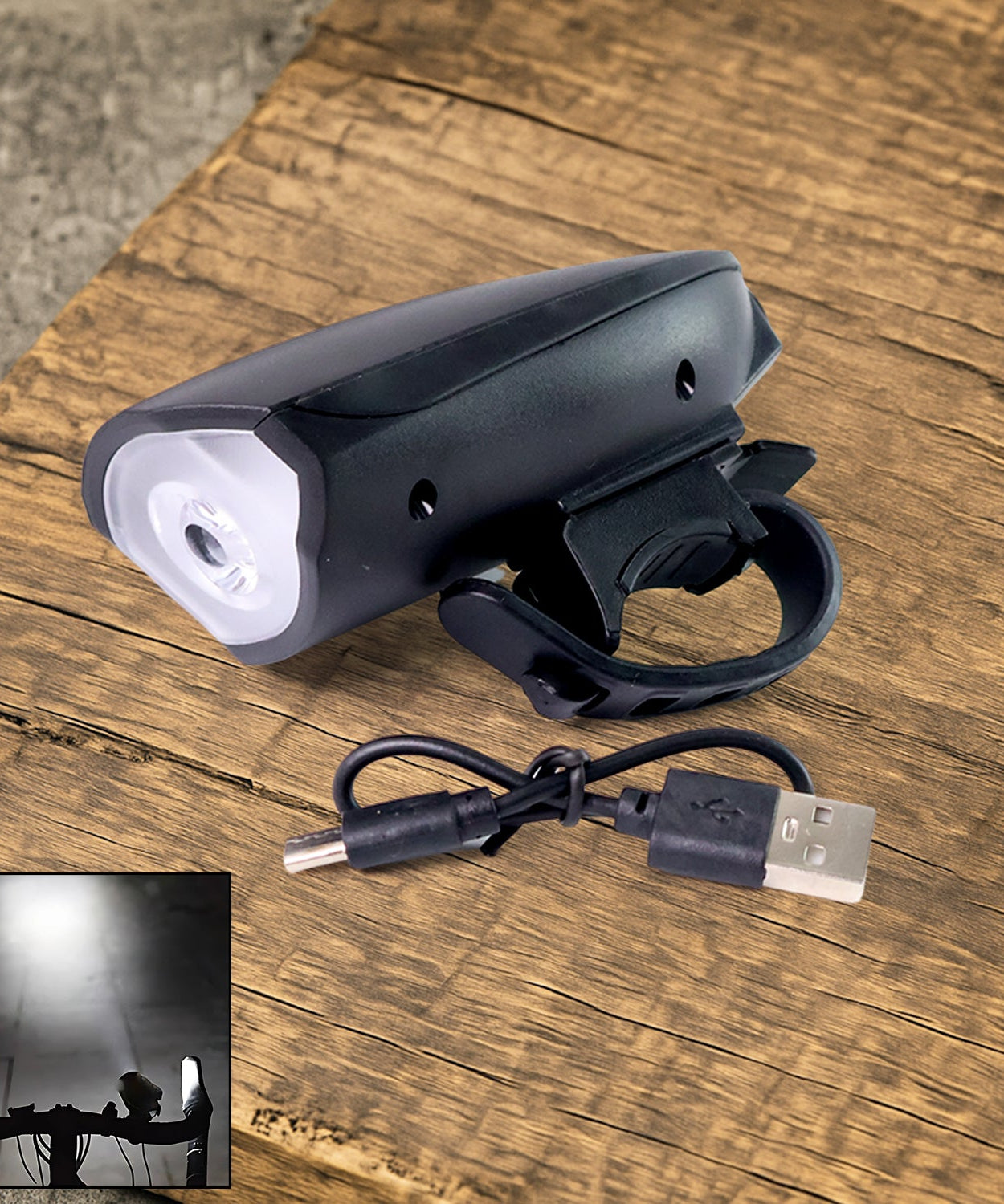 Bicycle LED Light Work On Battery (Speaker Not Included)