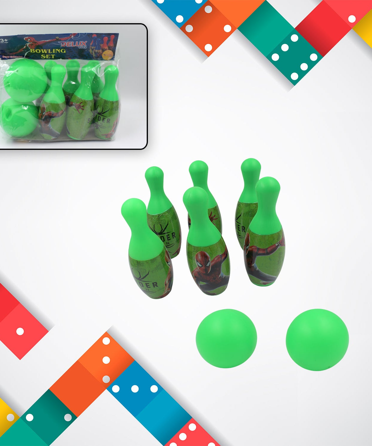 Bowling game set with pins and ball for kids