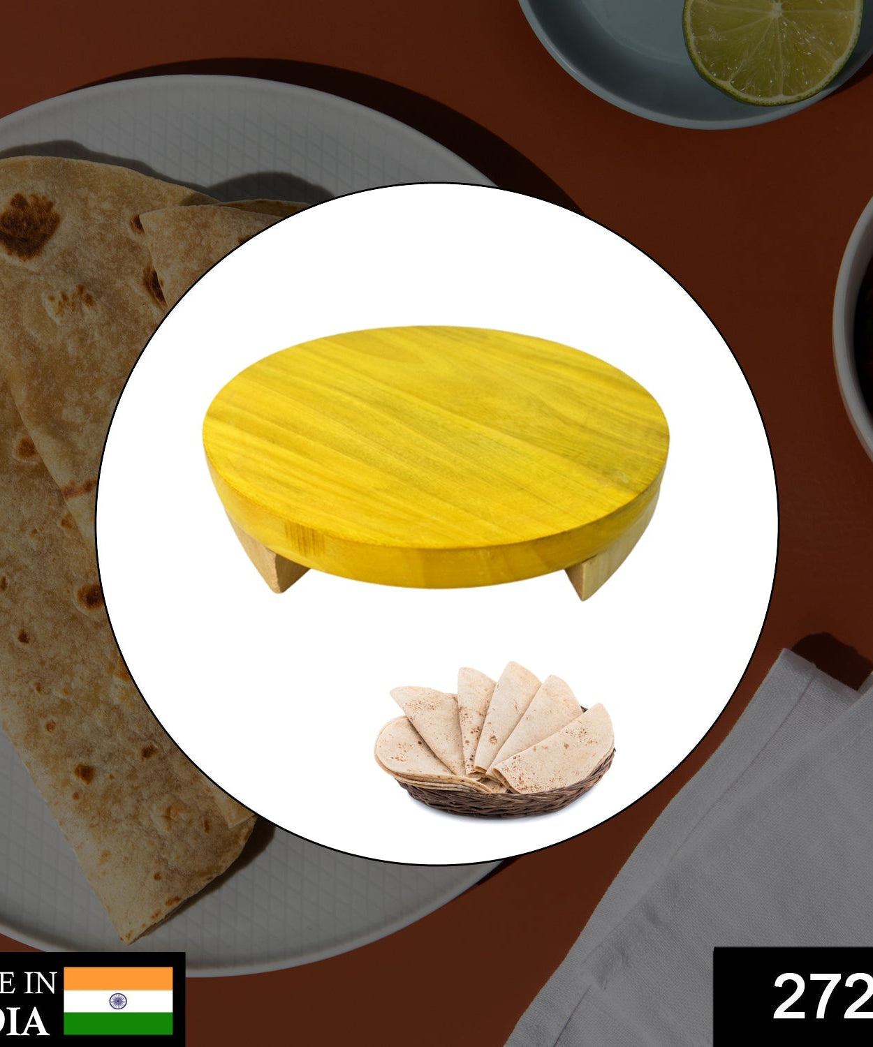Roti maker for easy and fast preparation of Indian flatbreads