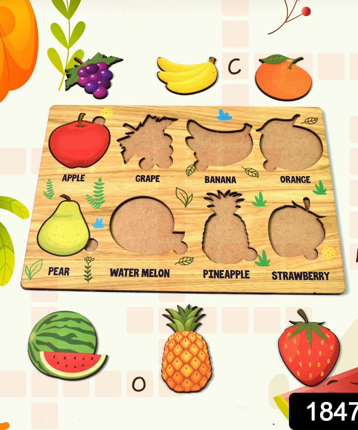 Wooden Orchard Learning Set