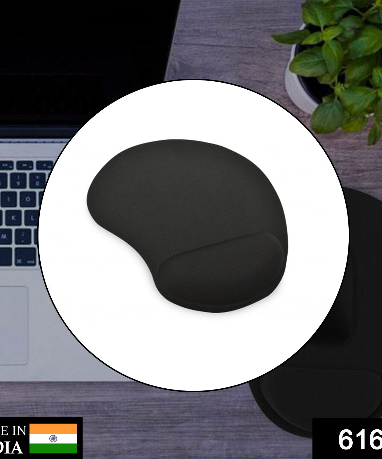 Mouse pad with wrist support for ergonomic comfort