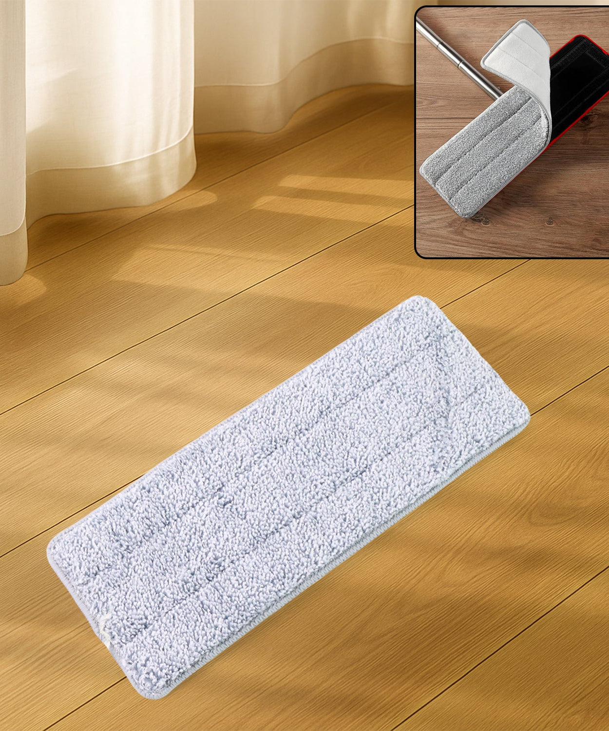 Soft Fiber Mop Pad with Velcro Backing
