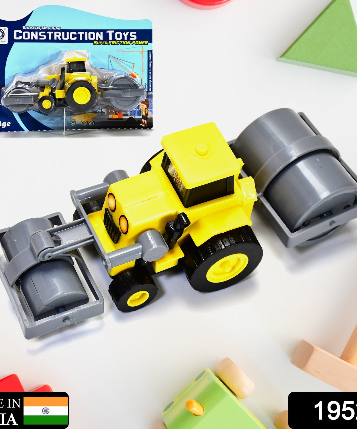 Friction-powered excavator loader in action.