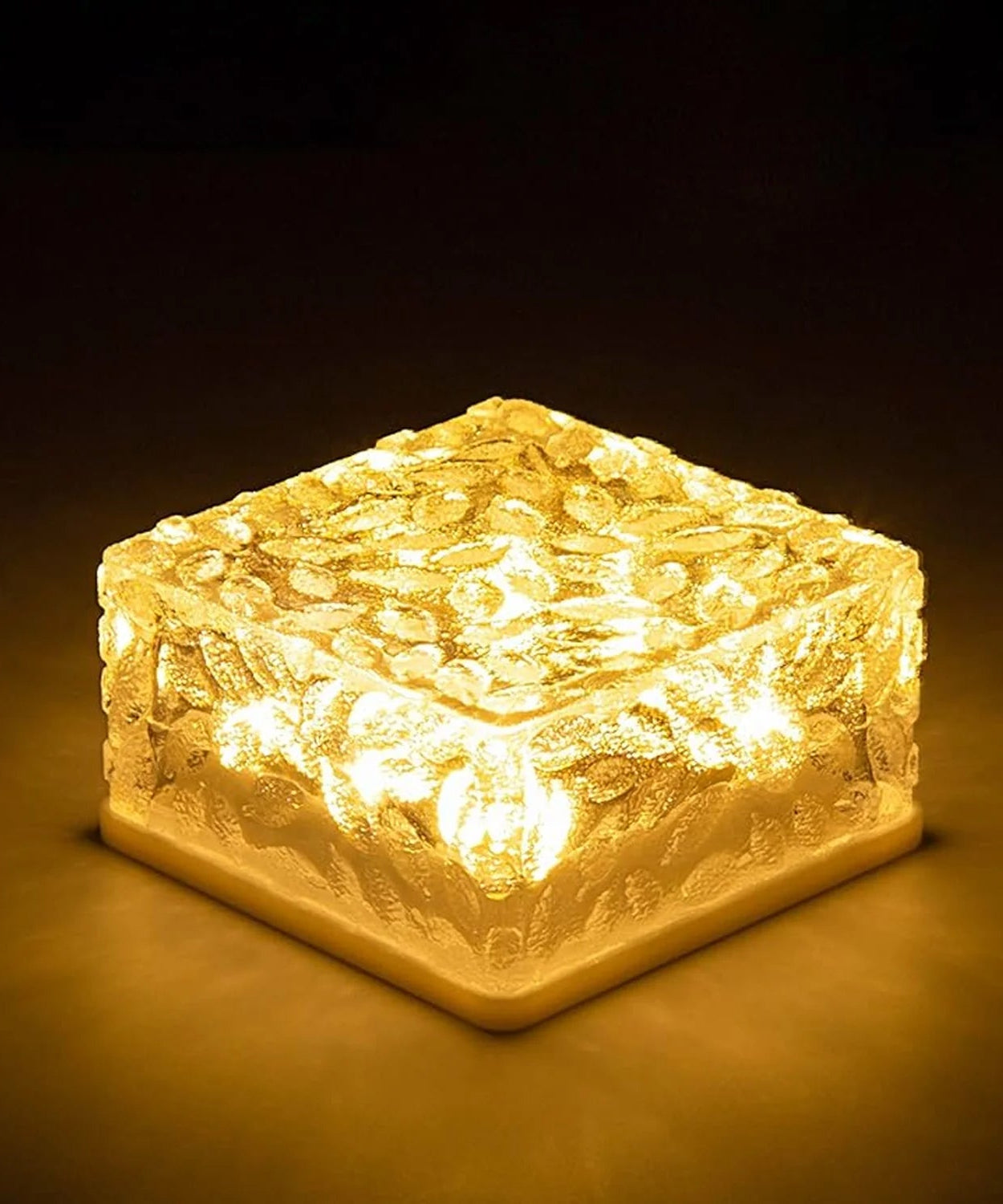 Solar Ice Cube Garden Light for Pathways & Christmas Decor