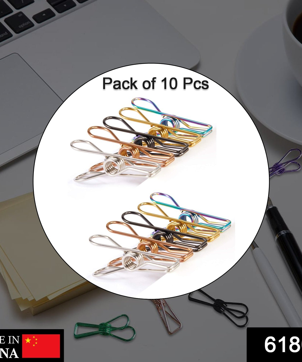 Multipurpose stainless steel clips for hanging clothes