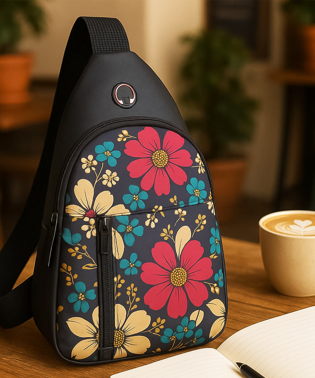 Waterproof Waist Bag, Shoulder Bags USB Charging Earphone Hook Sling Travel Bag (1 Pc / Mix Color)