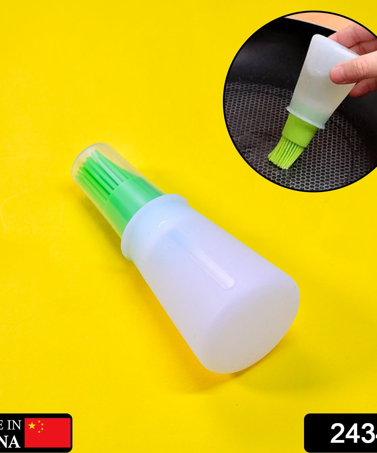 Oil bottle and basting brush set