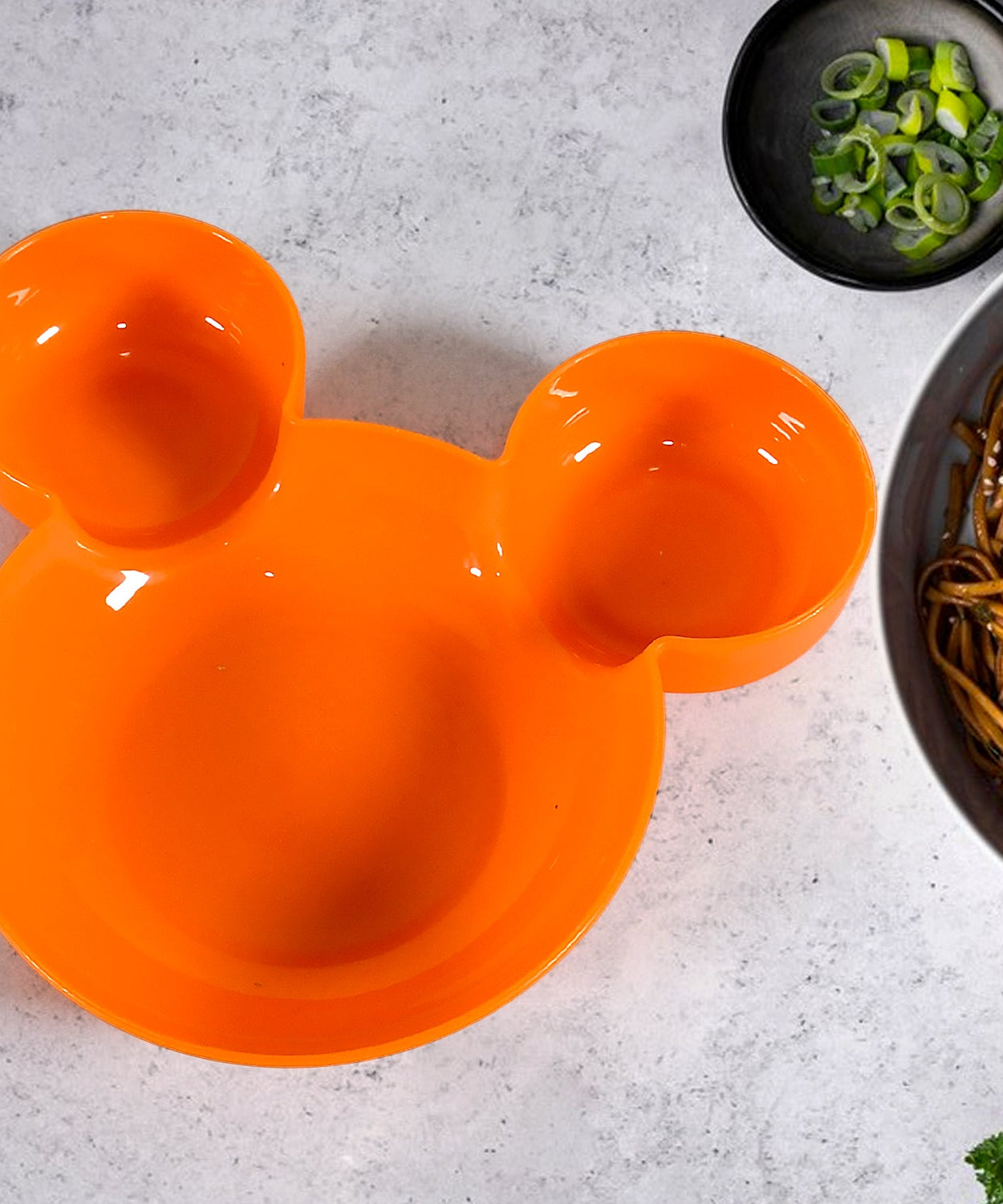 Mickey Mouse Shape Plates for Kids, BPA Free, & Unbreakable Children’s Food Plate, Kids Bowl, Fruit Plate, Baby Cartoon Bowl Plate, Tableware (1 Pc)