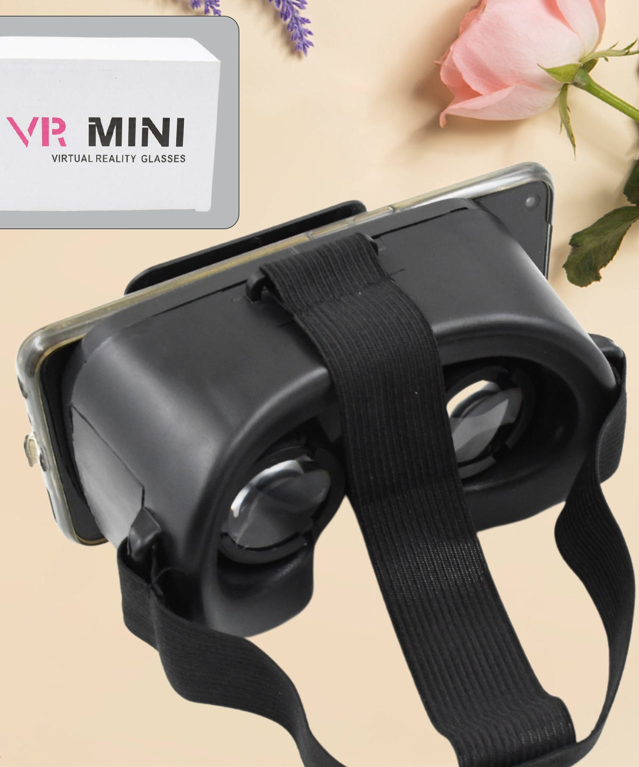 3D VR Glasses Virtual Reality Goggles Headset for All Smartphone VR Goggles-For 3D VR Movies Video Games (1 Pc)