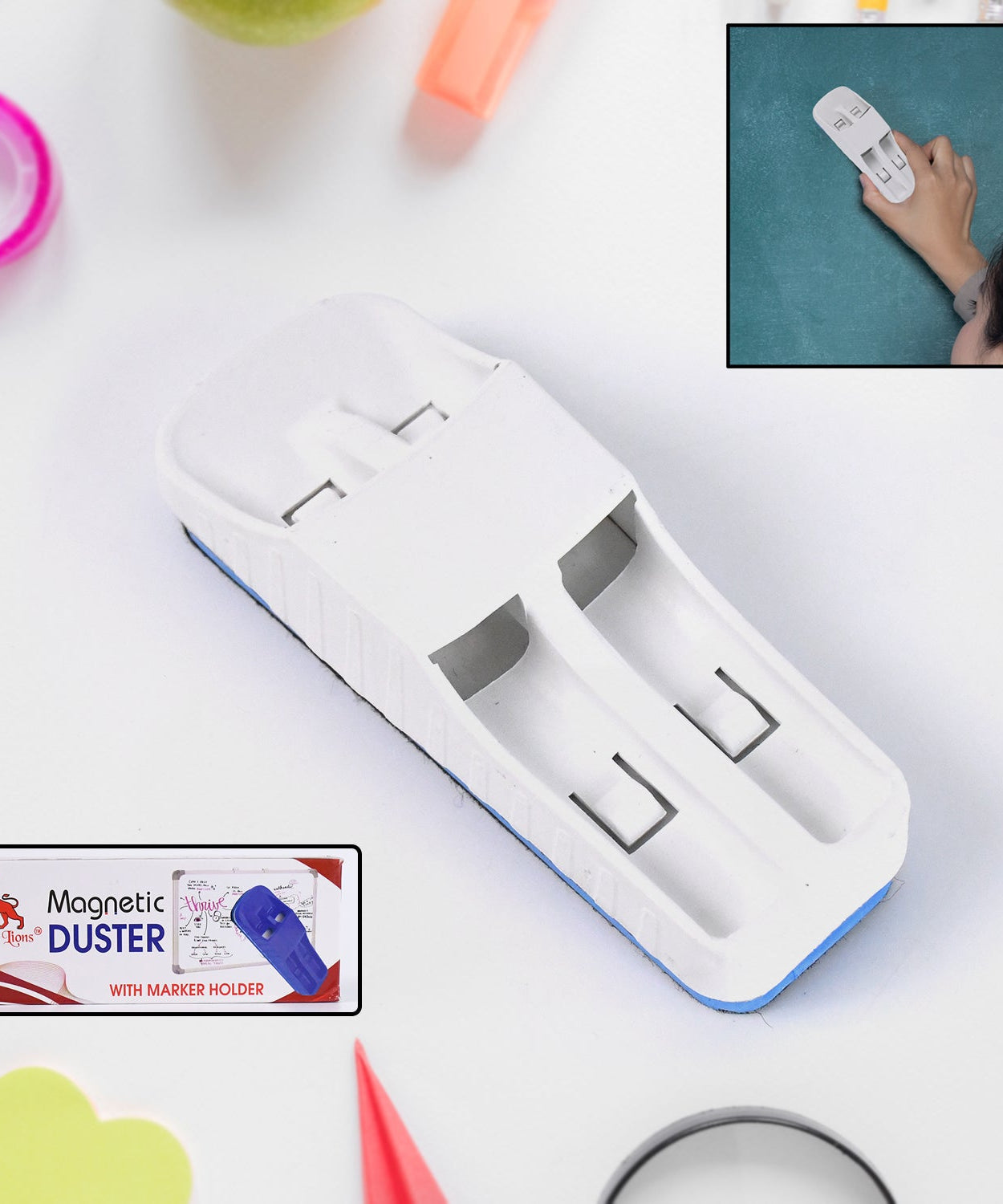 Magnetic Duster With Marker Holder (1 Pc)