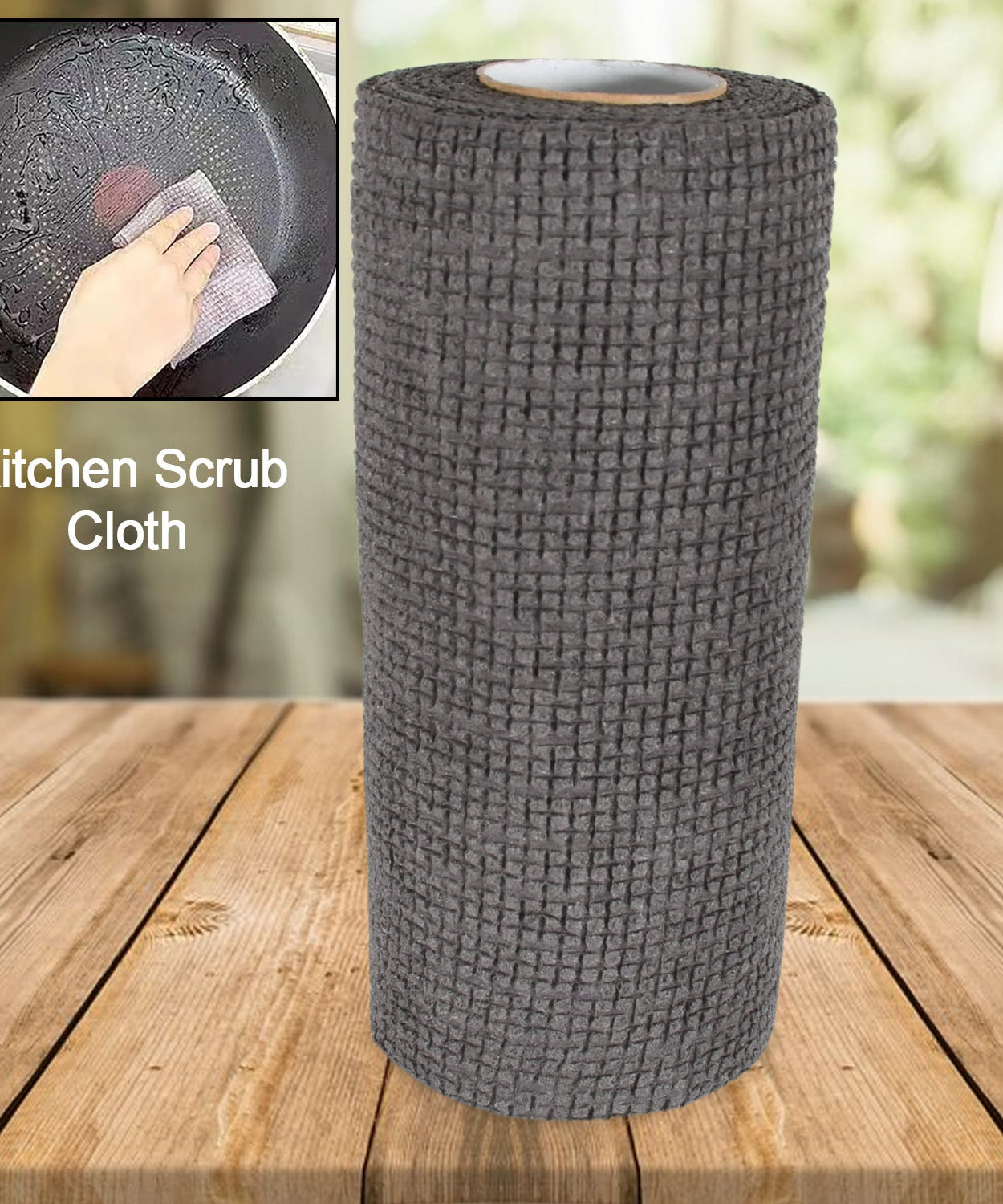 Durable Microfiber Kitchen Scrub Cloth – Wear-Resistant & Multipurpose Cleaning Cloth (20×22cm, 1 Pc)