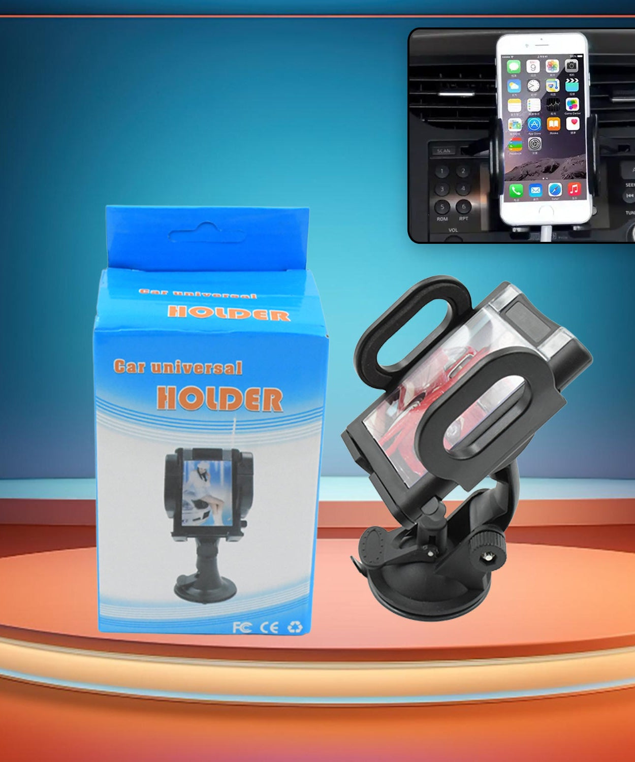 Universal car holder for various functions